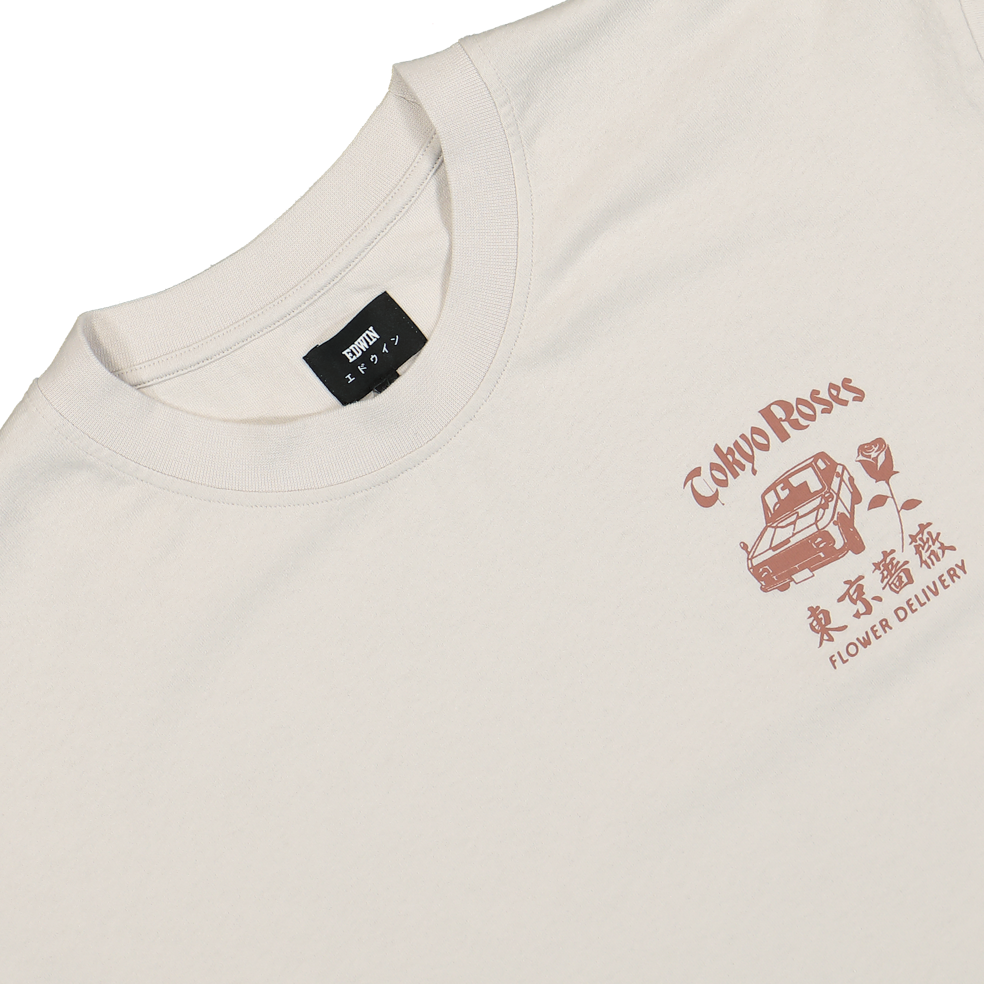 Edwin Tokyo Roses T-Shirt Mist T-Shirts Material | Overkill