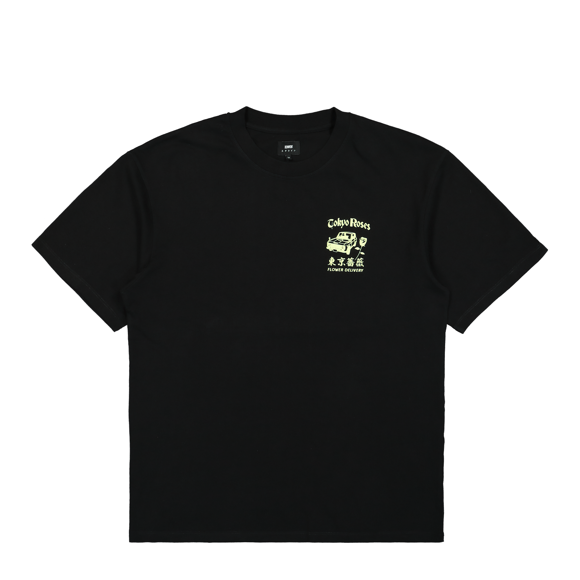 Edwin Tokyo Roses T-Shirt Black T-Shirts I031128.89.67.03 | Overkill