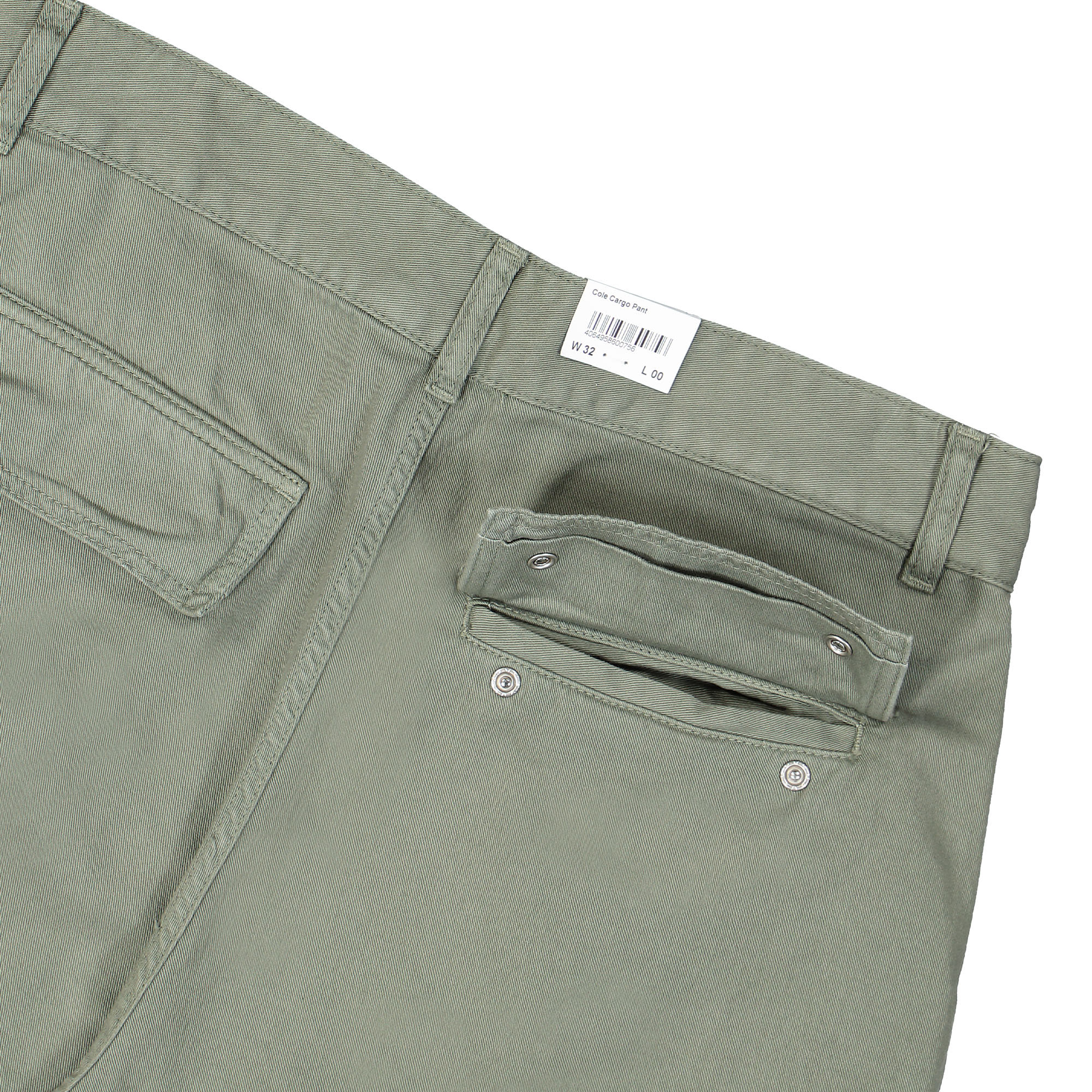 Carhartt WIP Cole Cargo Pant Smoke Green Garment Dyed Cargo Pants Detail view 1 | Overkill