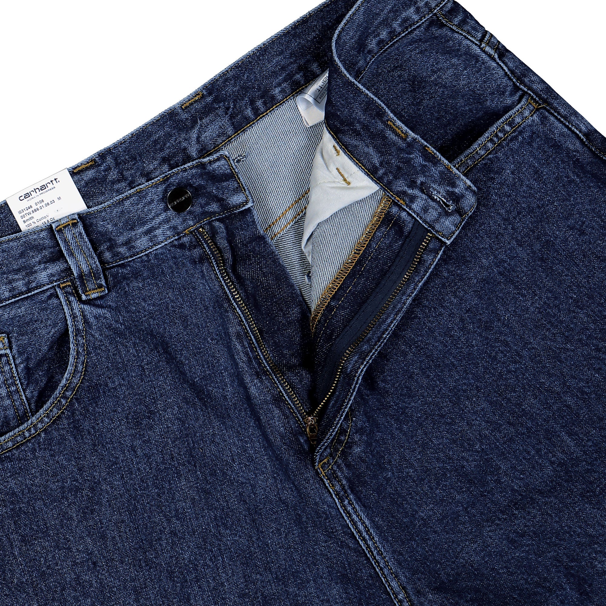 Carhartt WIP Brandon Pant Blue / Stone Washed Jeans Detailfoto | Overkill