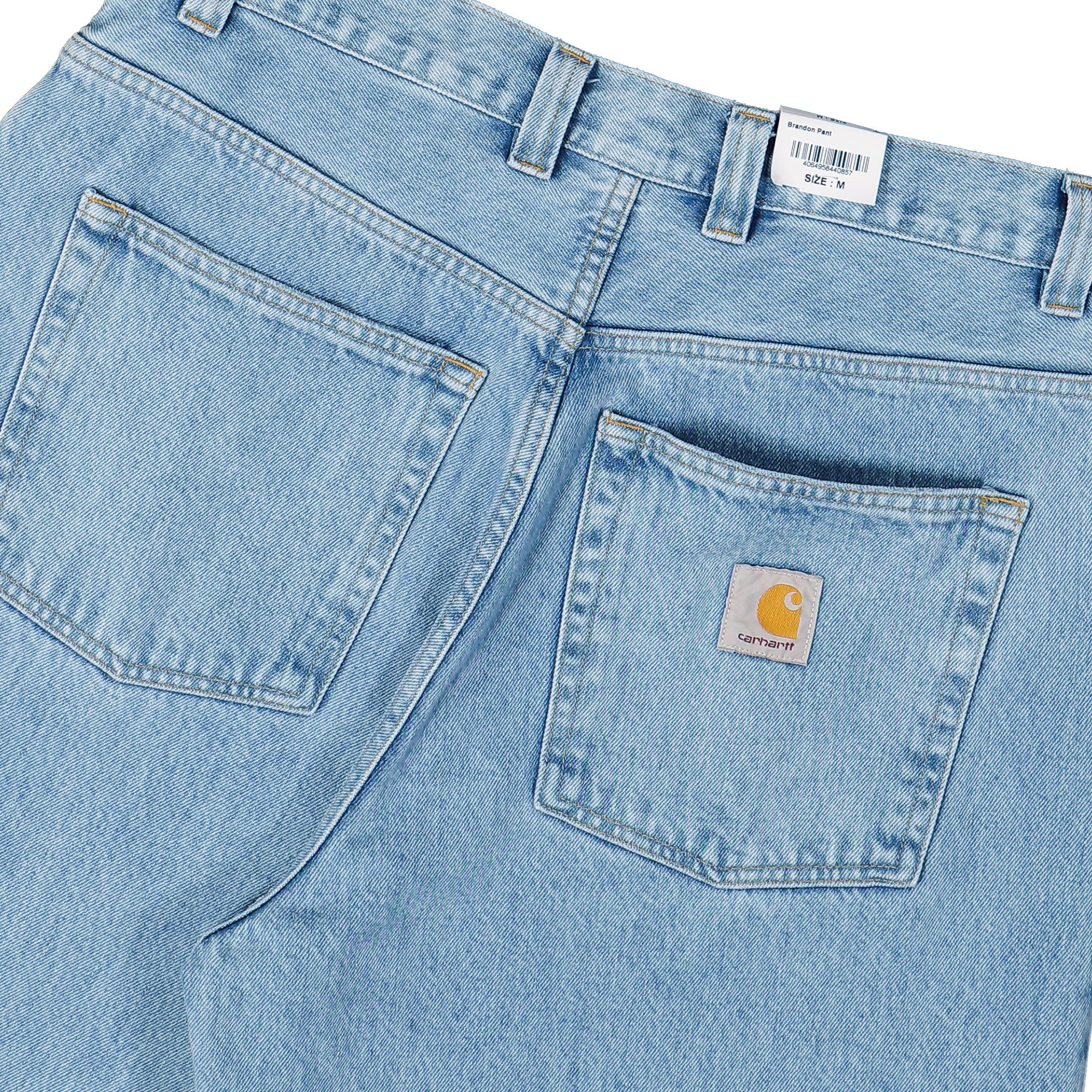 Carhartt WIP Brandon Pant Blue Heavy Stone Bleached Jeans Detail view 1 | Overkill