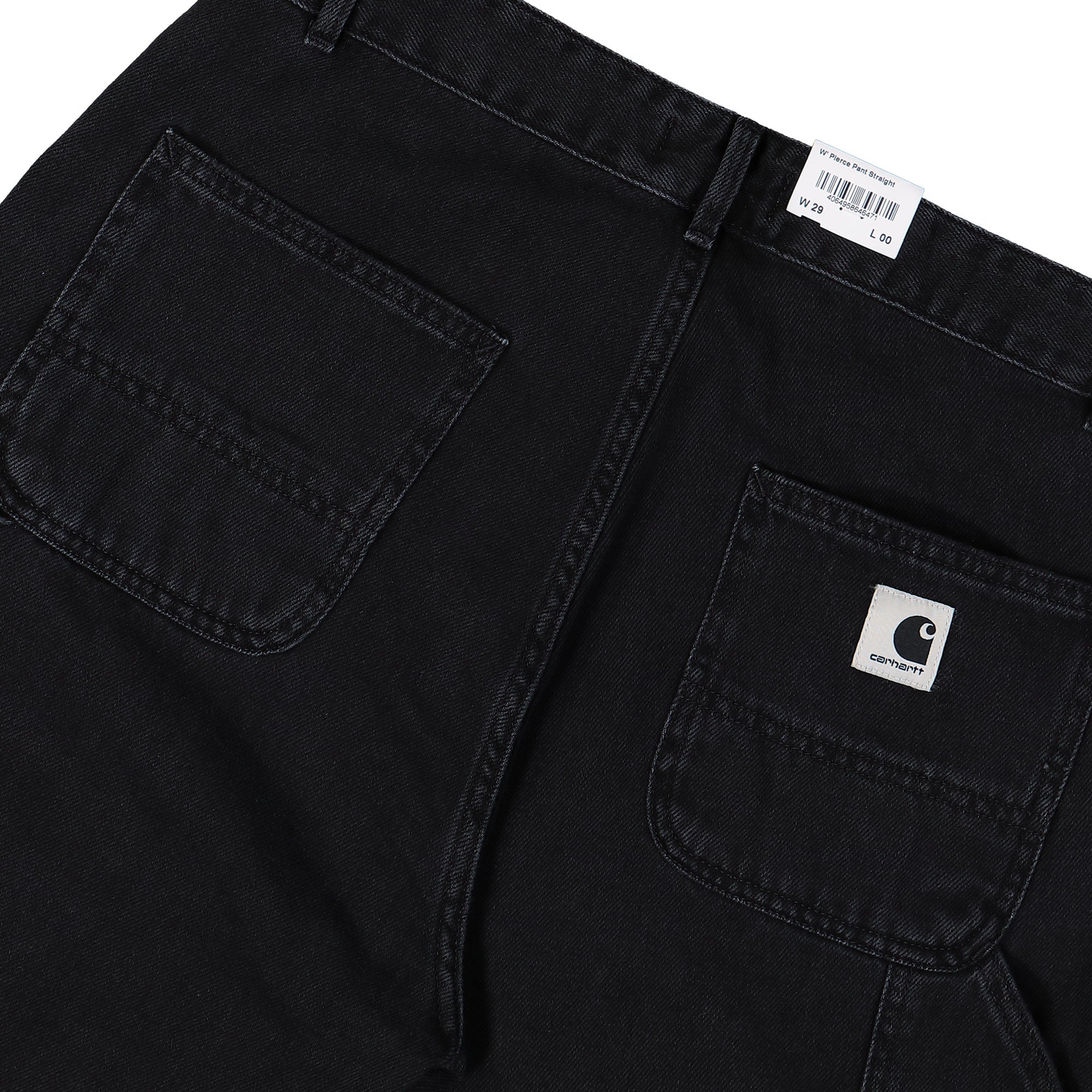 Carhartt WIP W Pierce Pant Straight Black / Stone Washed Jeans Detail view 1 | Overkill