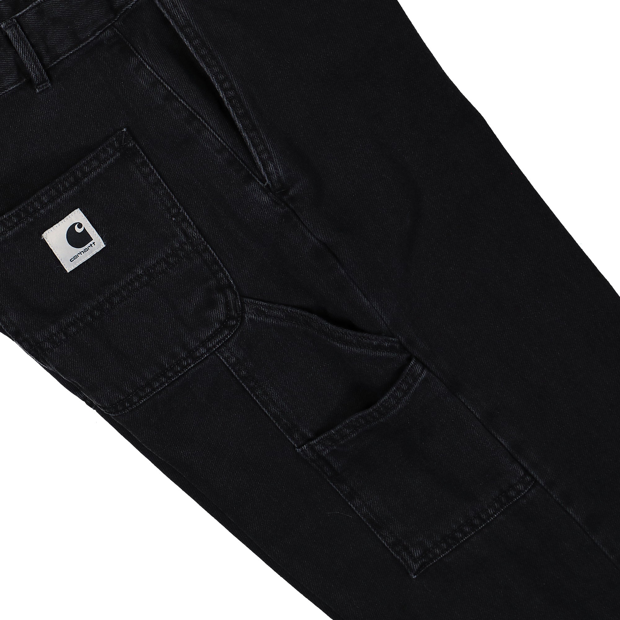 Carhartt WIP W Pierce Pant Straight Black / Stone Washed Jeans Detail view 2 | Overkill