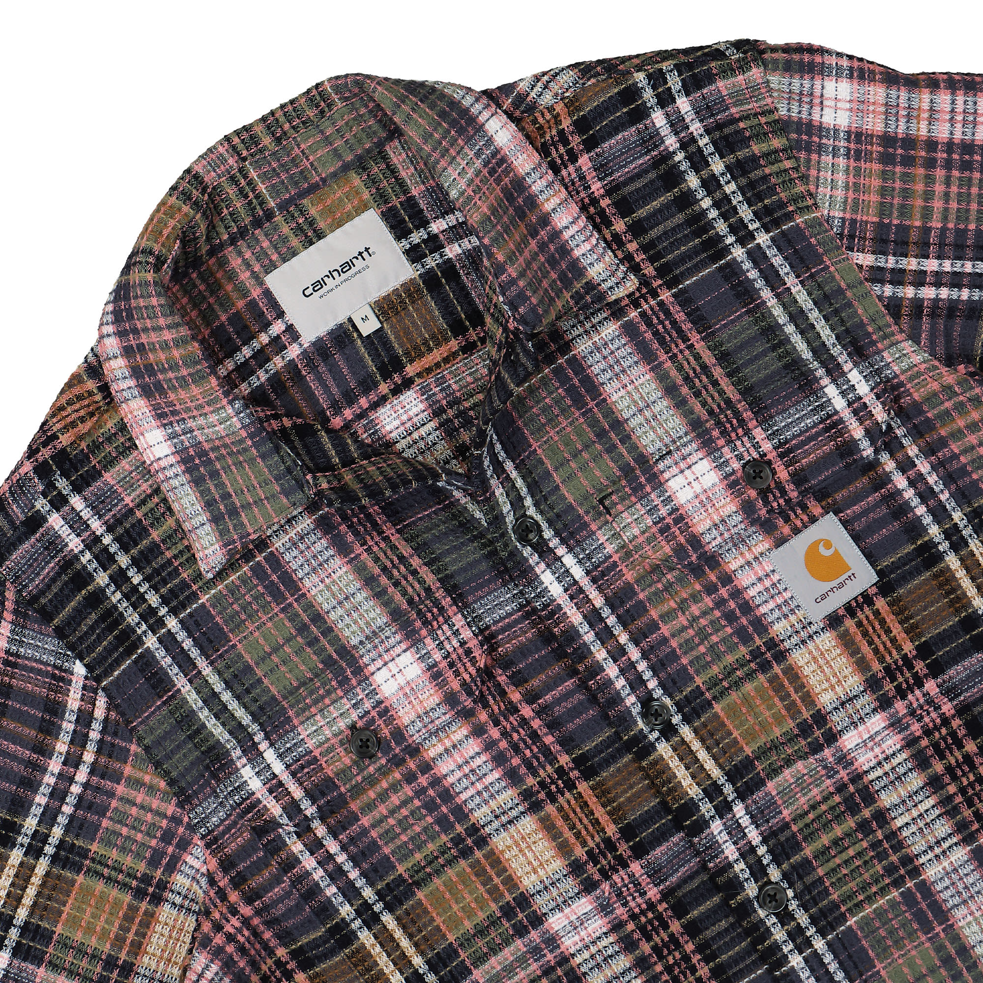 Carhartt WIP L/S Valmon Shirt Valmon Check, Hamilton Brown Shirts Close-up | Overkill