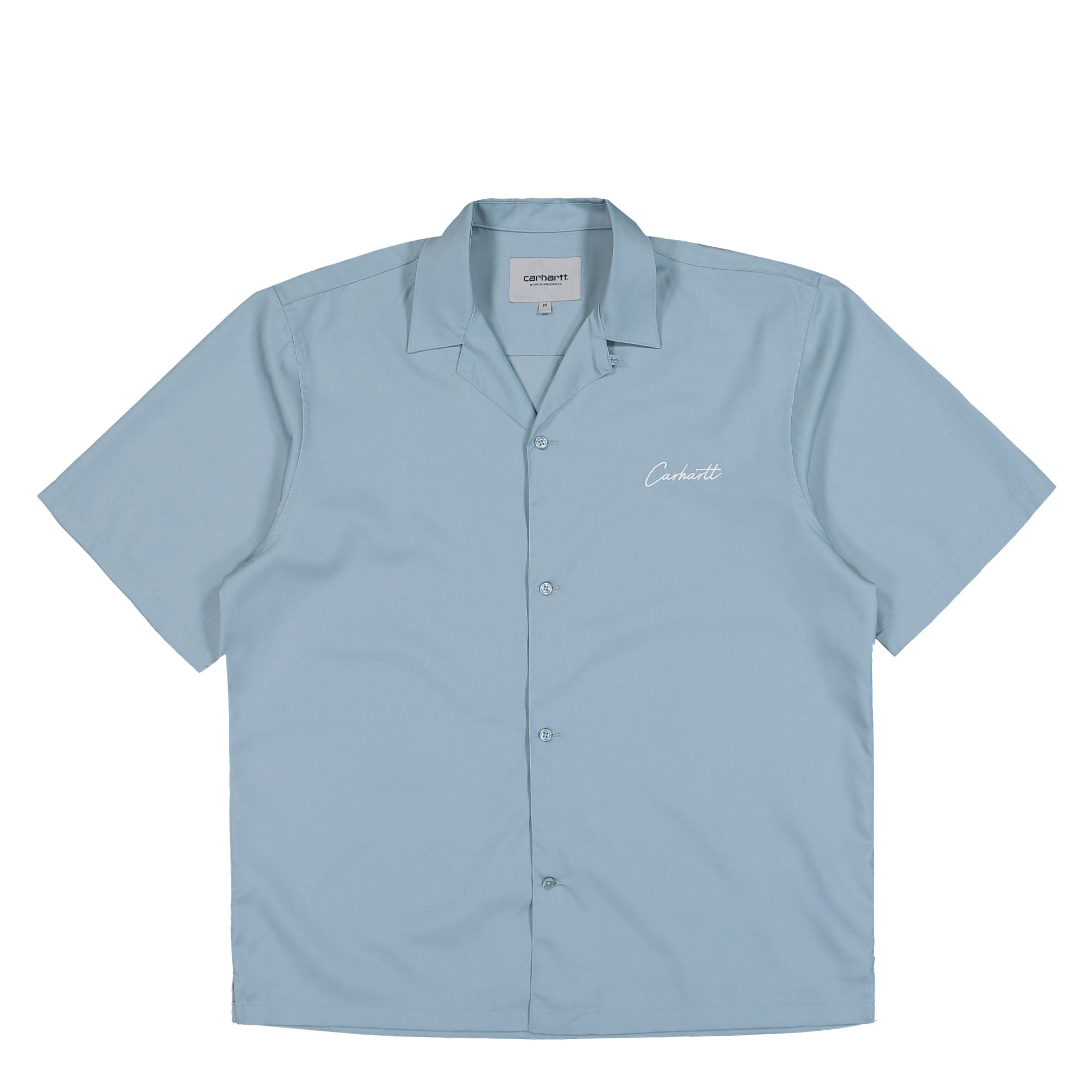 Carhartt S/S Delray Shirt Frosted Blue / White Shirts I031465.0RO.XX.03 | Overkill