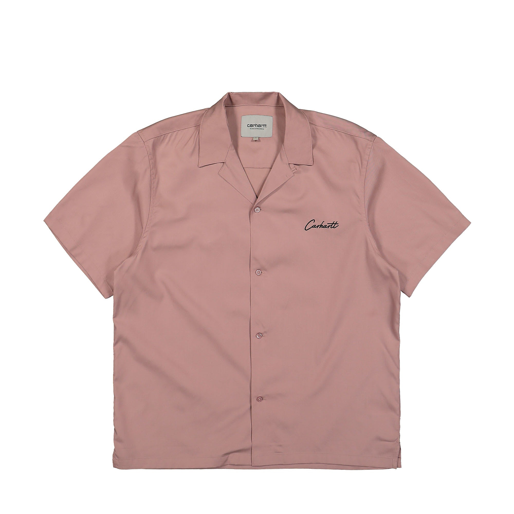 Carhartt WIP S/S Delray Shirt Glassy Pink / Black Shirts I031465.1R5.XX | Overkill