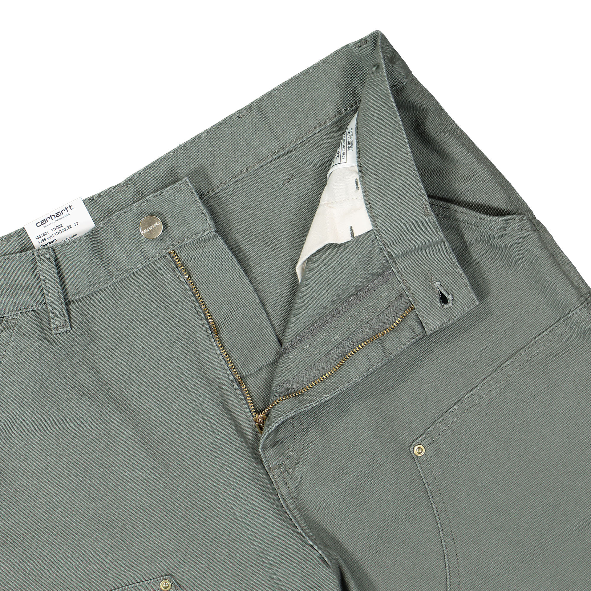 Carhartt WIP Double Knee Pant Smoke Green Casual Pants Detailfoto | Overkill
