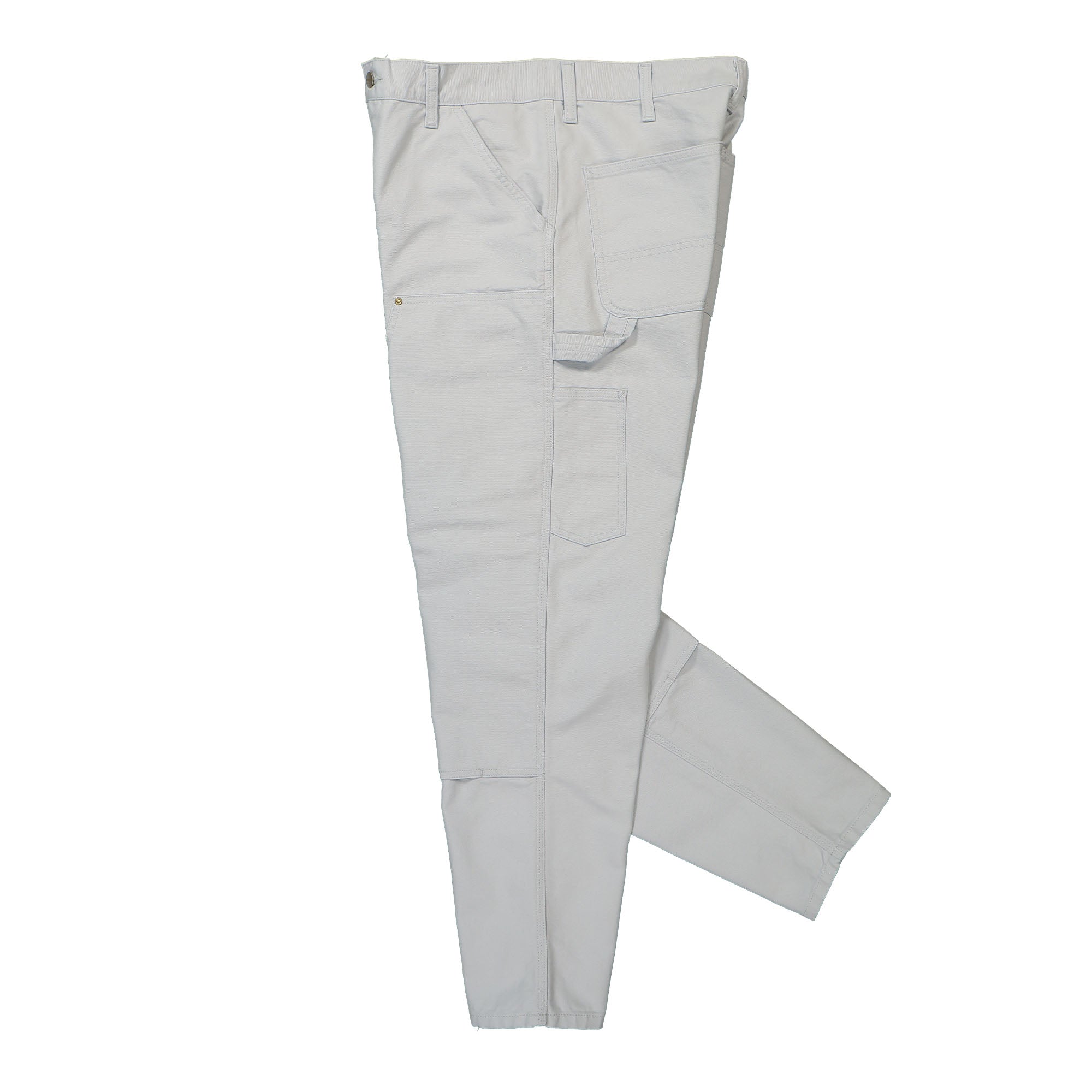 Carhartt WIP Double Knee Pant Basalt Rinsed Casual Pants Close-up | Overkill