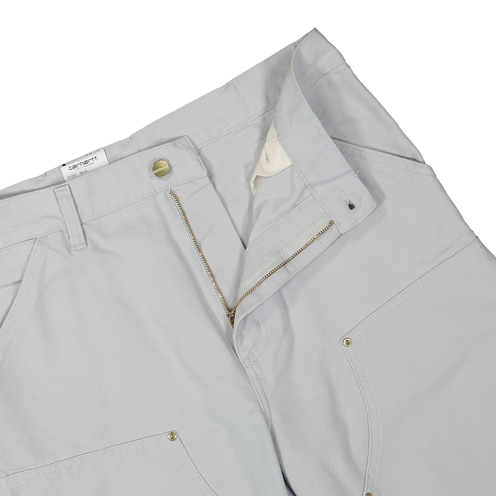 Carhartt WIP Double Knee Pant Basalt Rinsed Casual Pants Detailfoto | Overkill