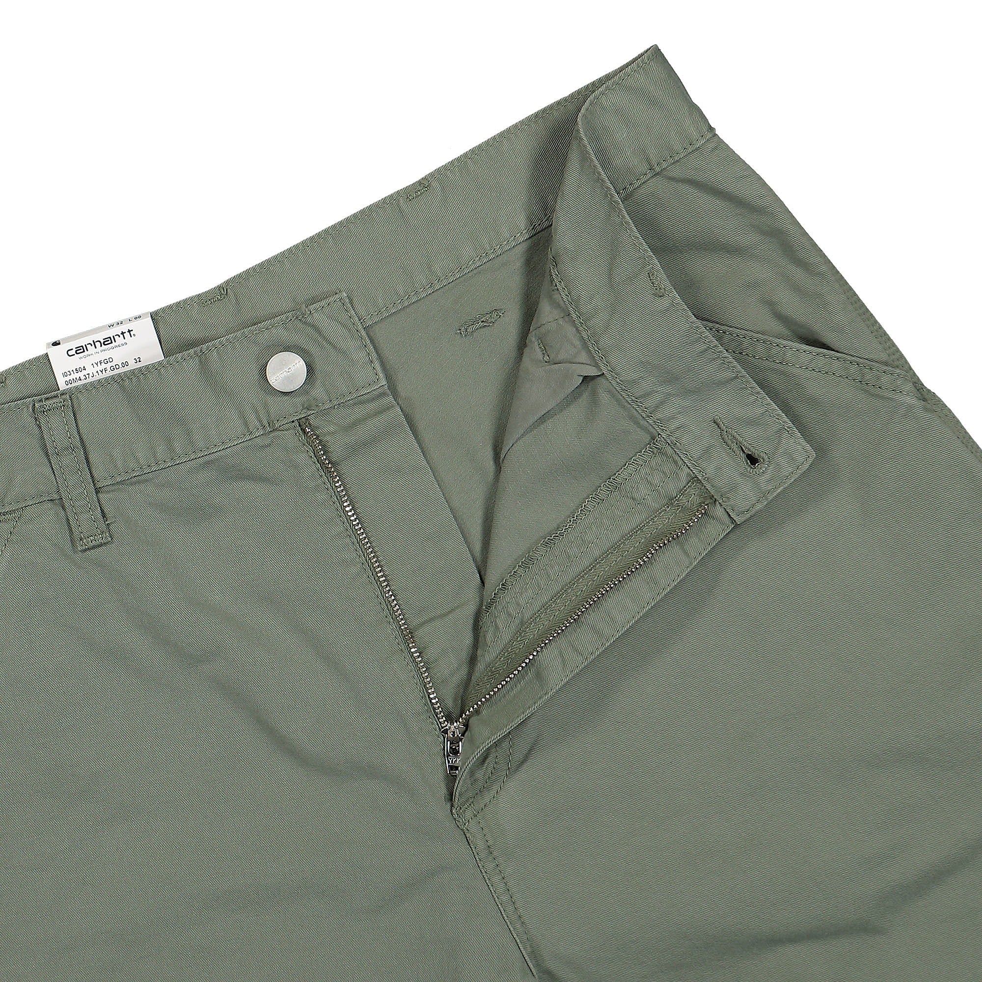 Carhartt WIP Single Knee Short Newcomb Park Garment Dyed Shorts Close-up | Overkill