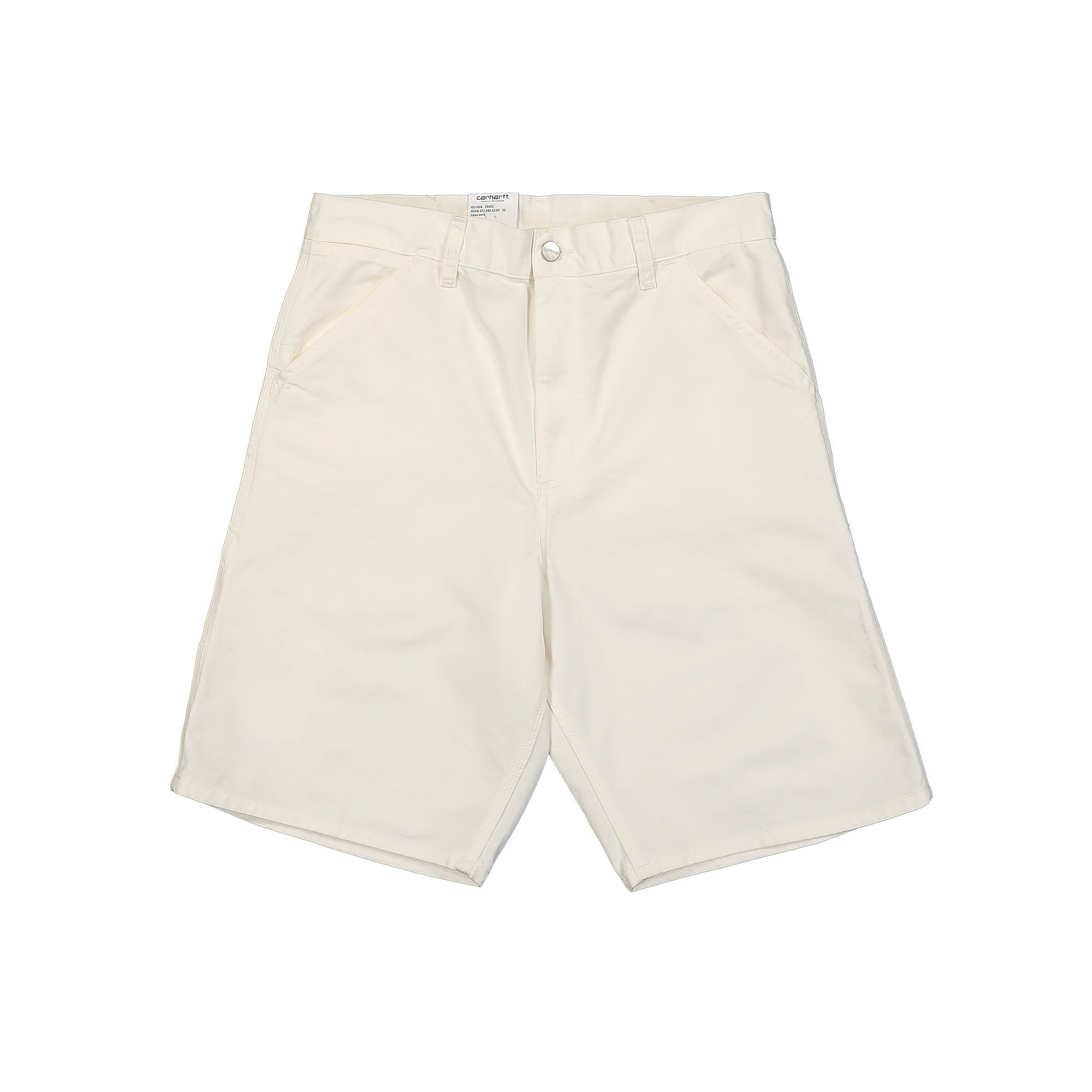 Carhartt WIP Single Knee Short Newcomb Off-White Rinsed Shorts I031504.350.02 | Overkill