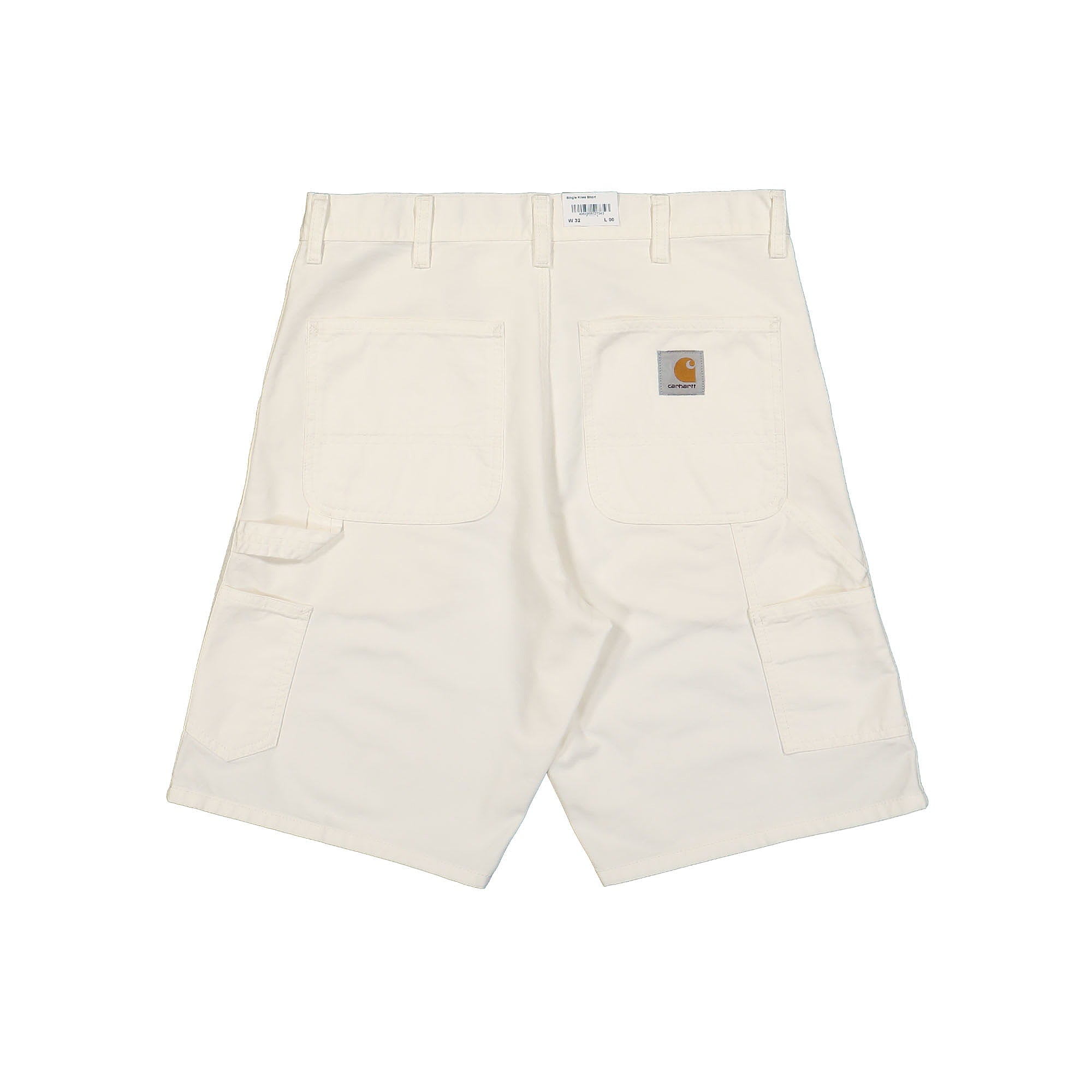 Carhartt WIP Single Knee Short Newcomb Off-White Rinsed Shorts Material | Overkill