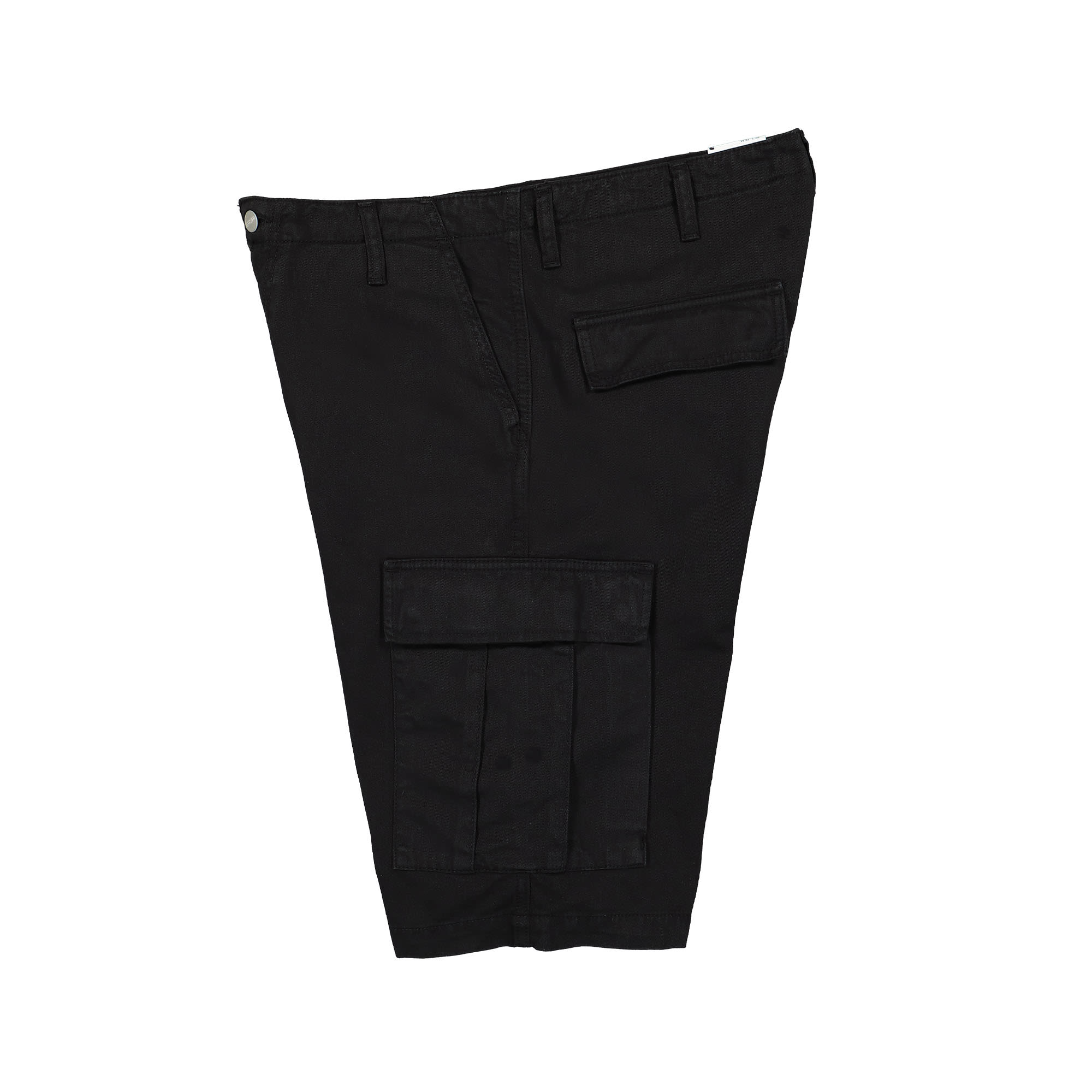 Carhartt WIP Regular Cargo Short Black Shorts Close-up | Overkill