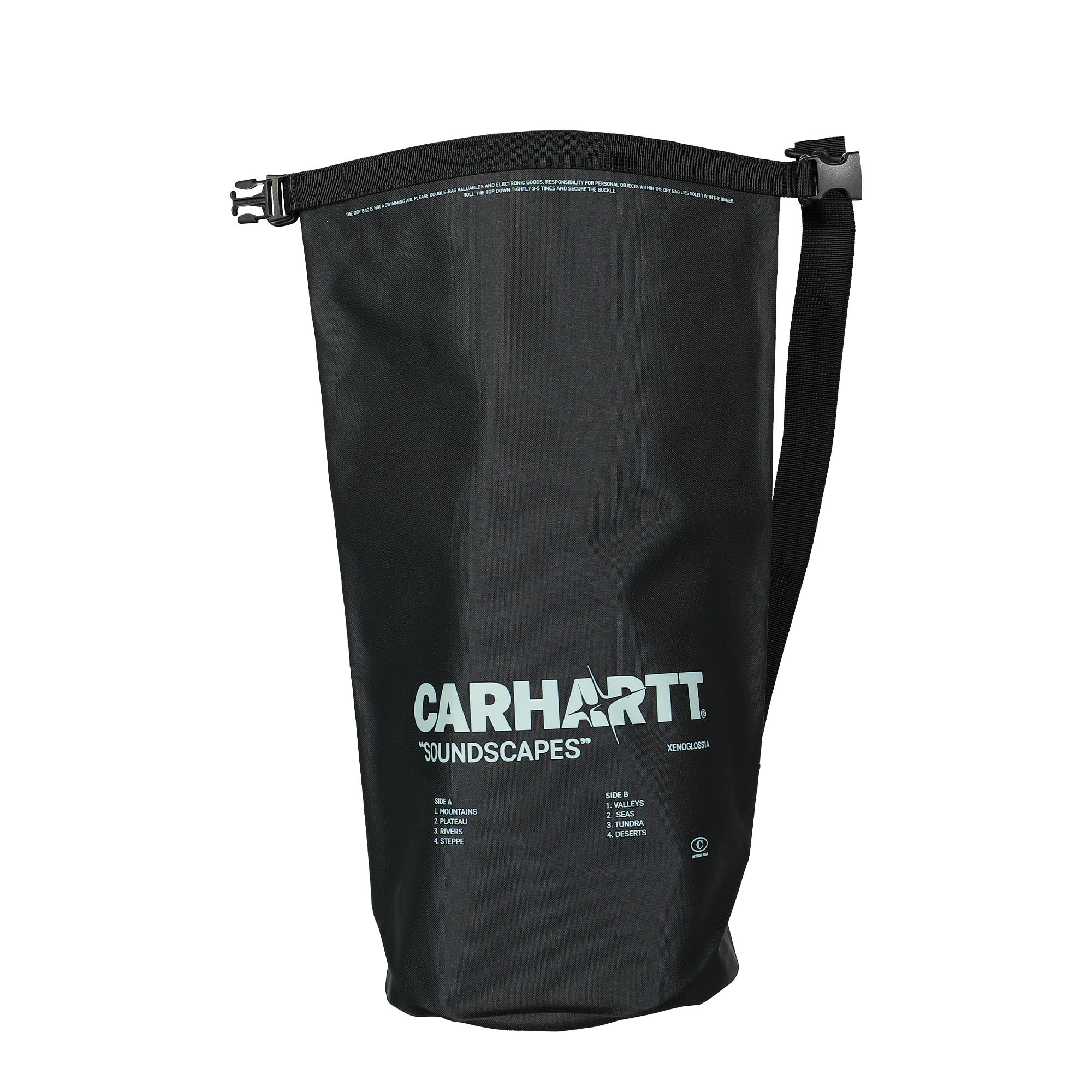 Carhartt WIP Soundscapes Dry Bag Black / Yucca Shoulder & Cross Body Bags I031822.1LP.XX.06 | Overkill