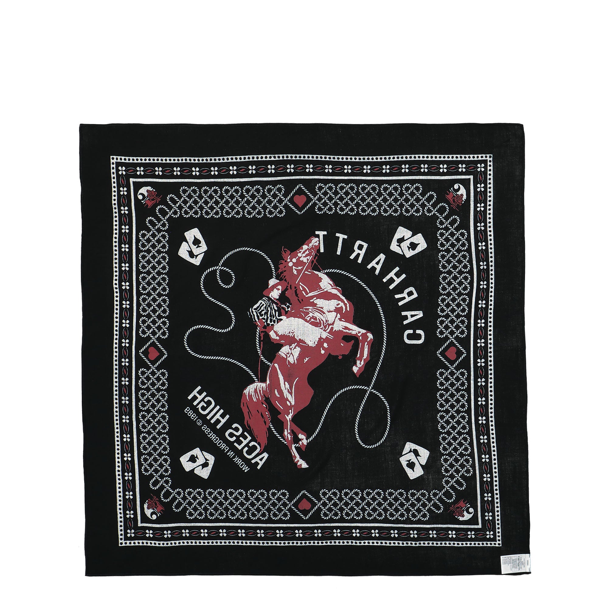 Carhartt WIP Big Buck Bandana Black Bandanas Material | Overkill
