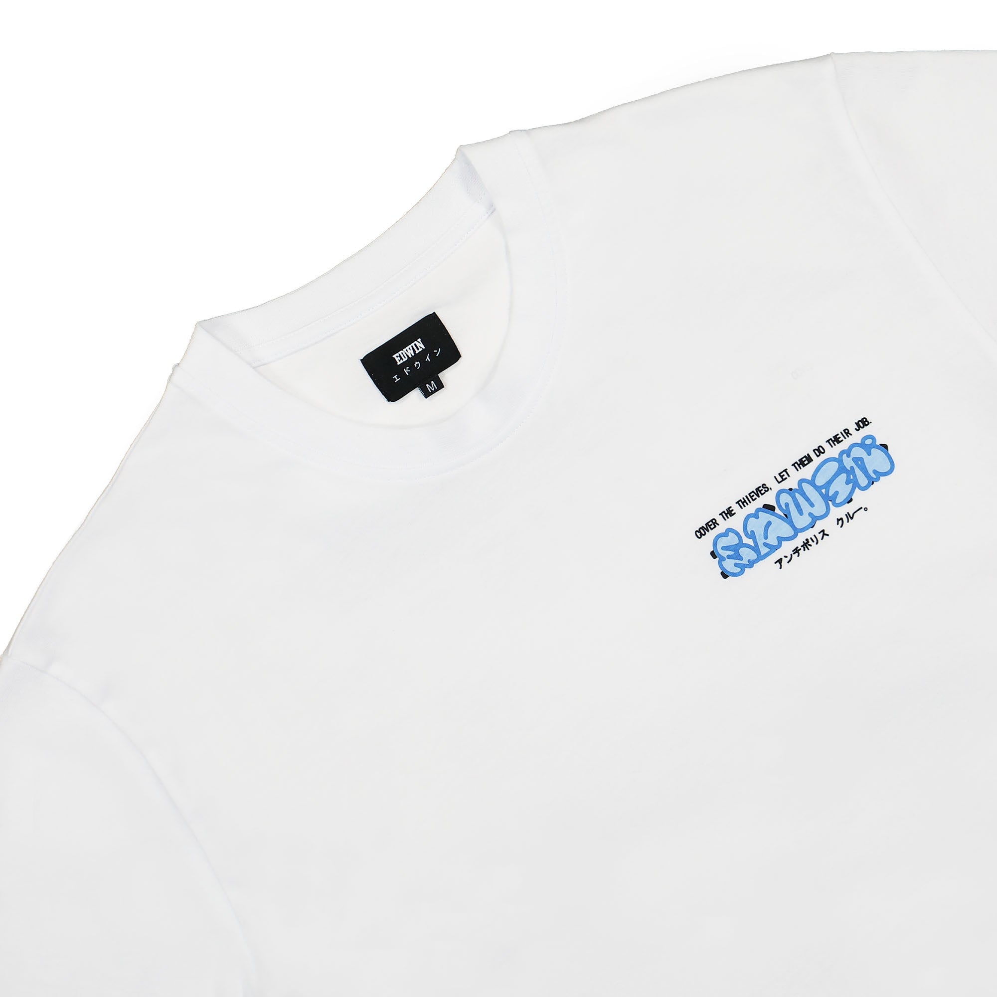 Edwin Cover The Thieves TS Single Jersey White T-Shirts Material | Overkill