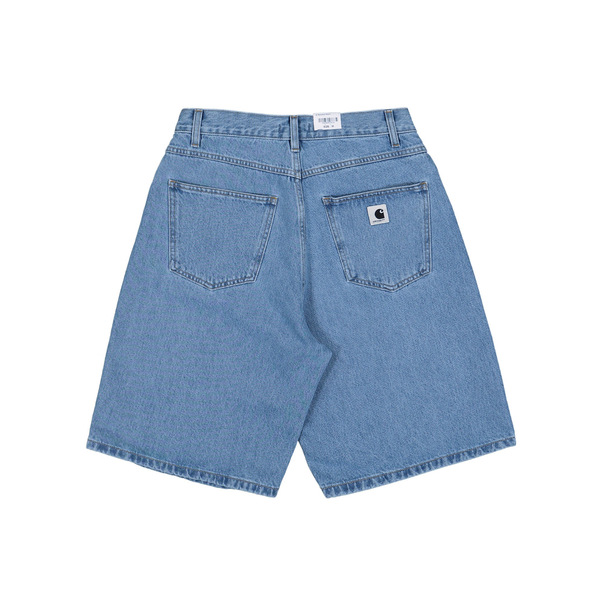 Carhartt W Brandon Short Blue Stone Bleached Shorts I031919.01.12.03 Close-up | Overkill