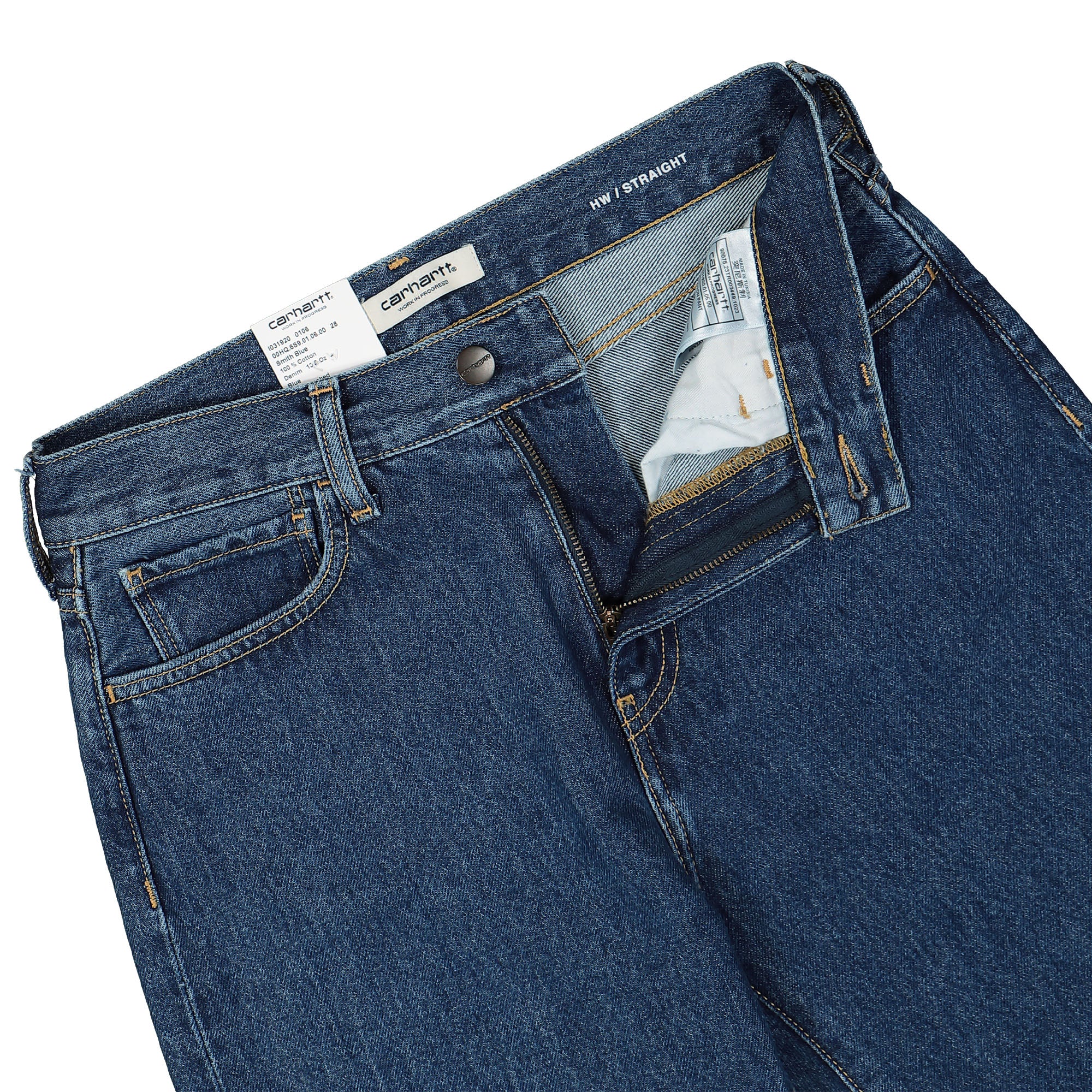 Carhartt WIP W Noxon Pant Blue Stone Washed Jeans Detailfoto | Overkill