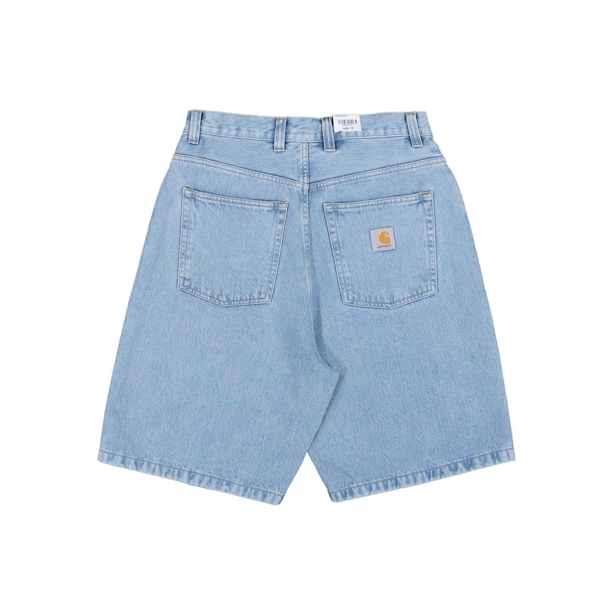 Carhartt Brandon Short Blue Heavy Stone Bleached Shorts I031921.01.A3.03 Close-up | Overkill