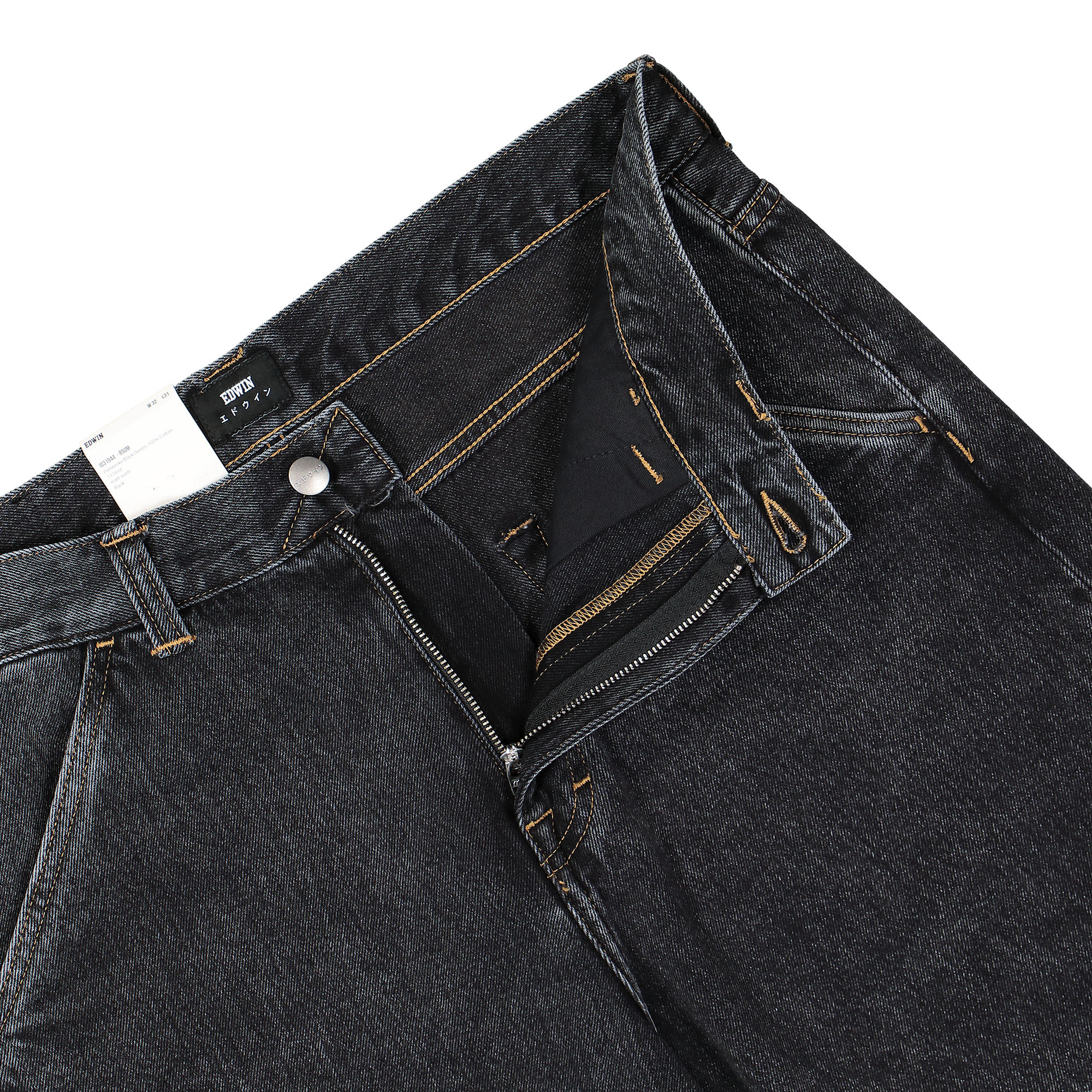 Edwin Storm Pant Black Jeans Detailfoto | Overkill