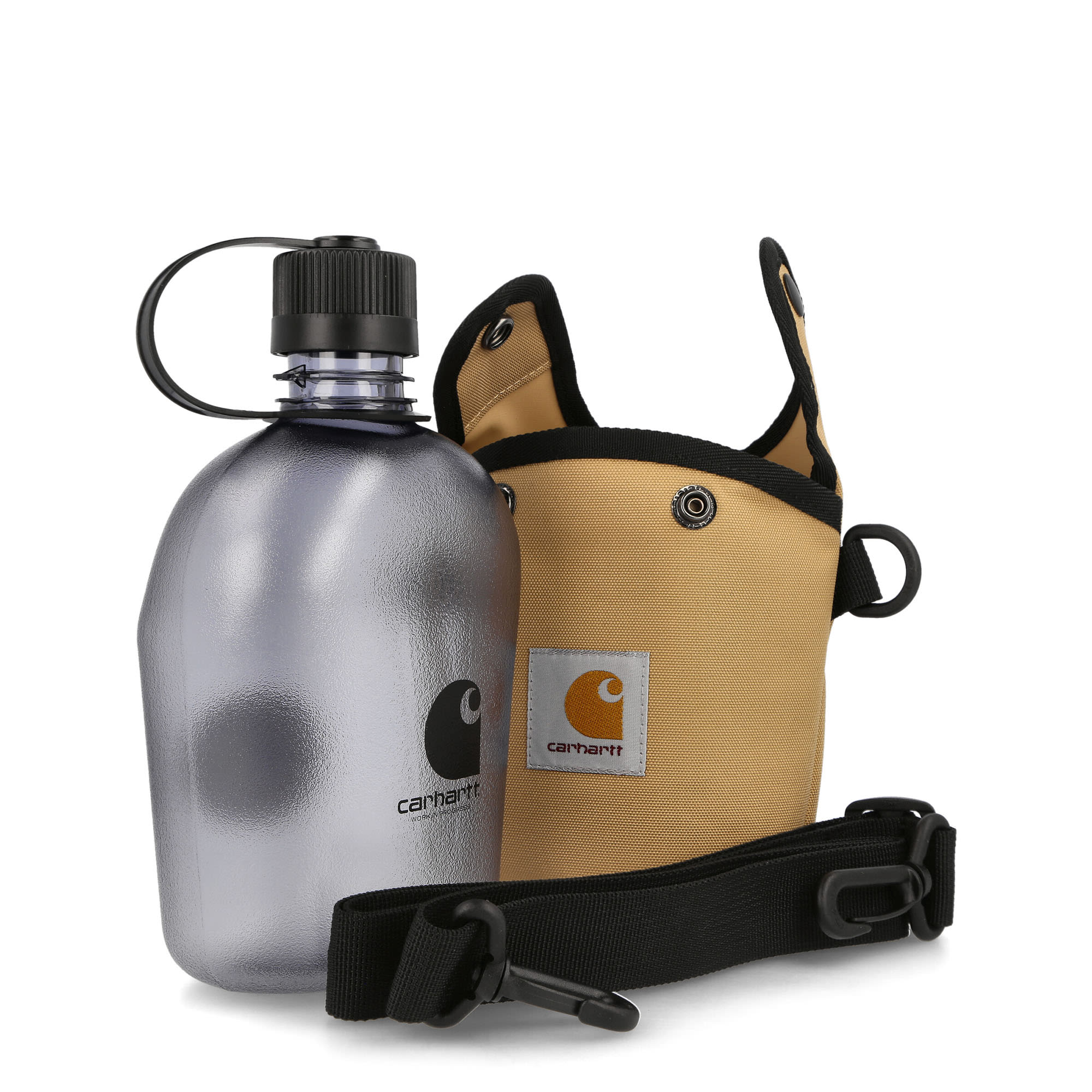 Carhartt WIP Field Bottle Dusty H Brown Outdoor Accessories Close-up | Overkill
