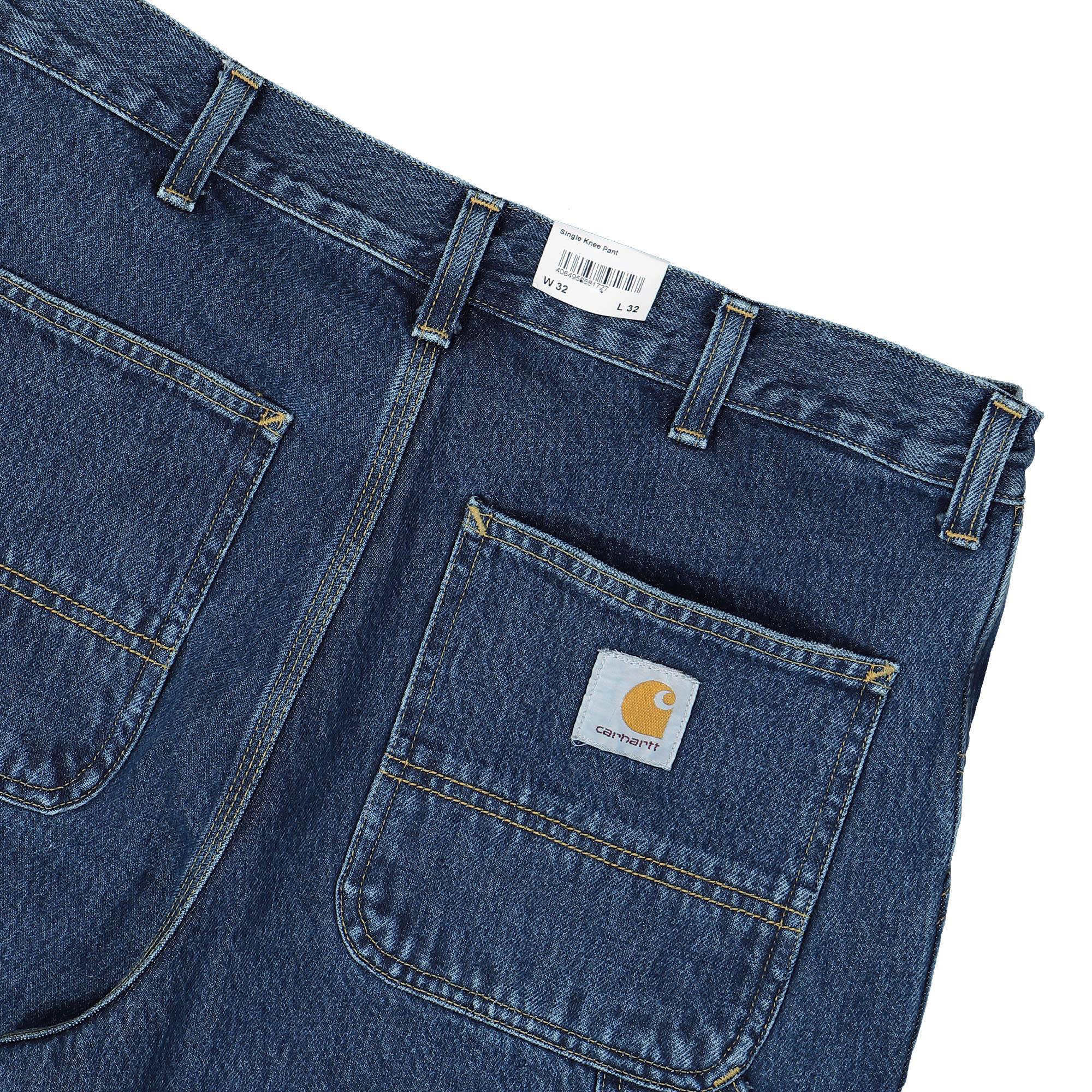 Carhartt WIP Single Knee Pant Blue Jeans Detail view 3 | Overkill