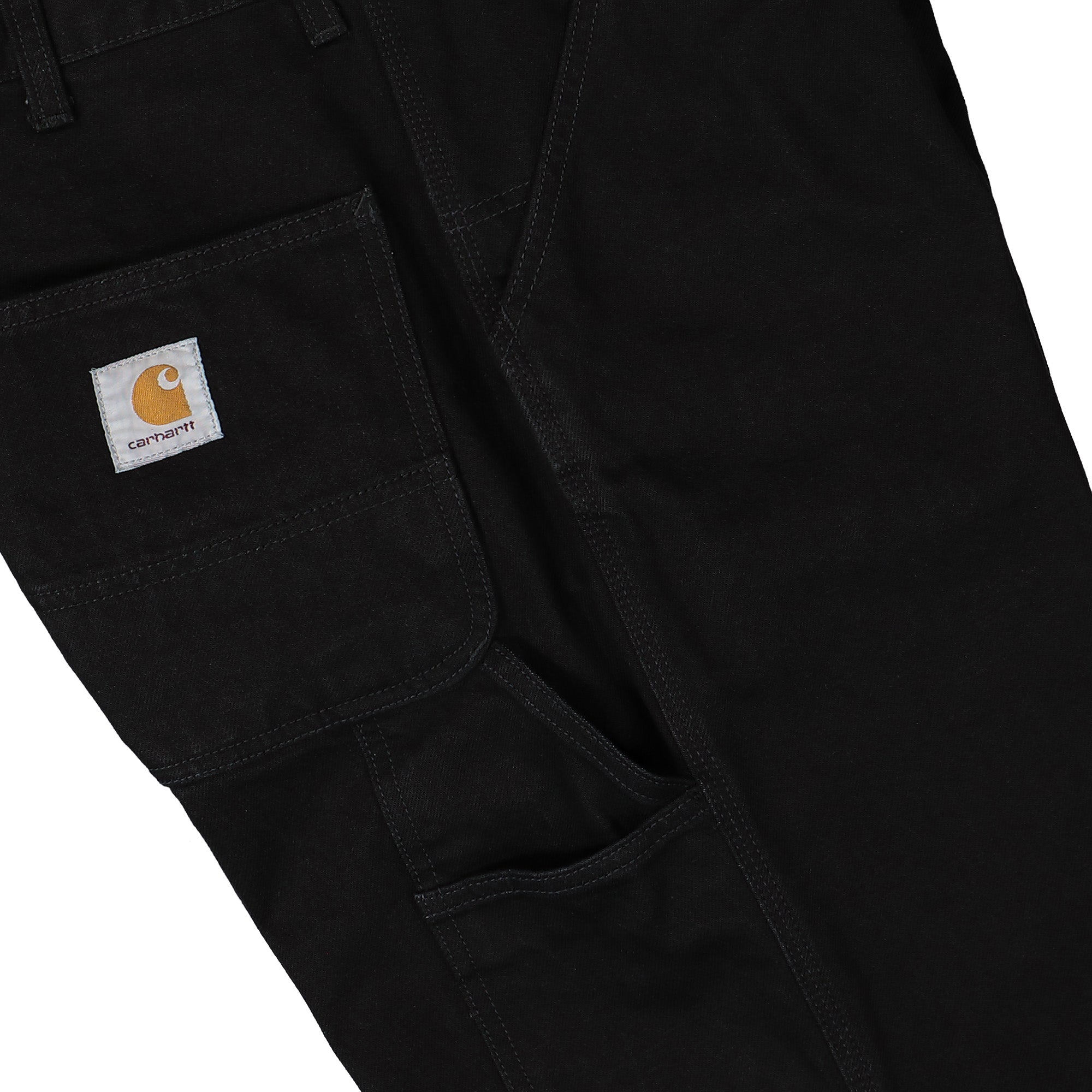 Carhartt WIP Single Knee Pant Black Rinsed Jeans Detail view 2 | Overkill