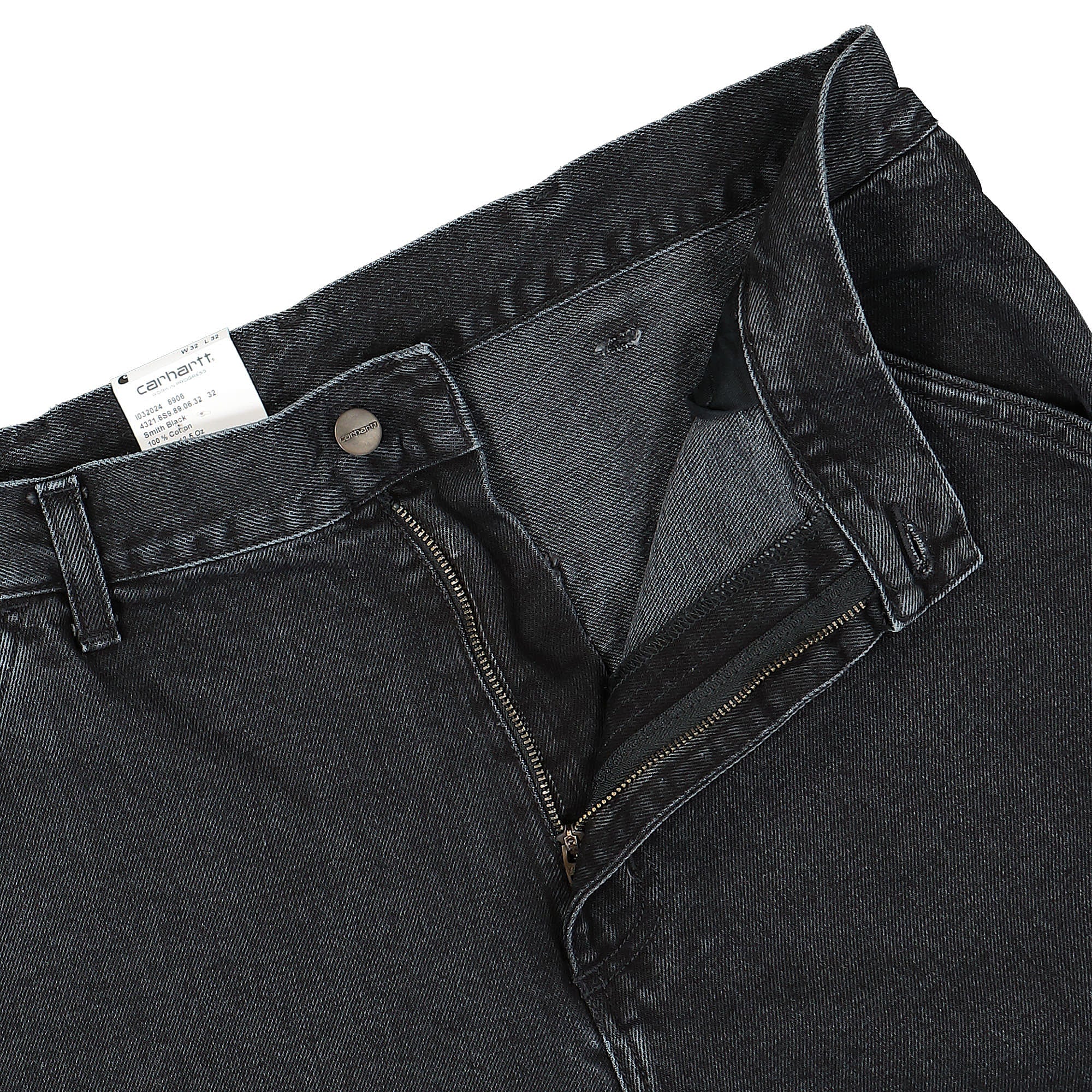 Carhartt WIP Single Knee Pant Smith Black Stone Washed Jeans Detailfoto | Overkill