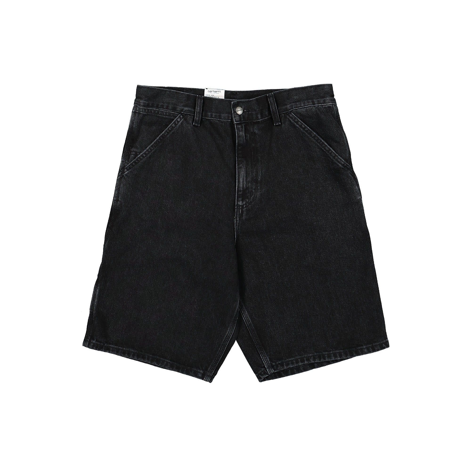 Carhartt WIP Single Knee Short Smith Black Stone Washed Shorts I032026.89.06 | Overkill
