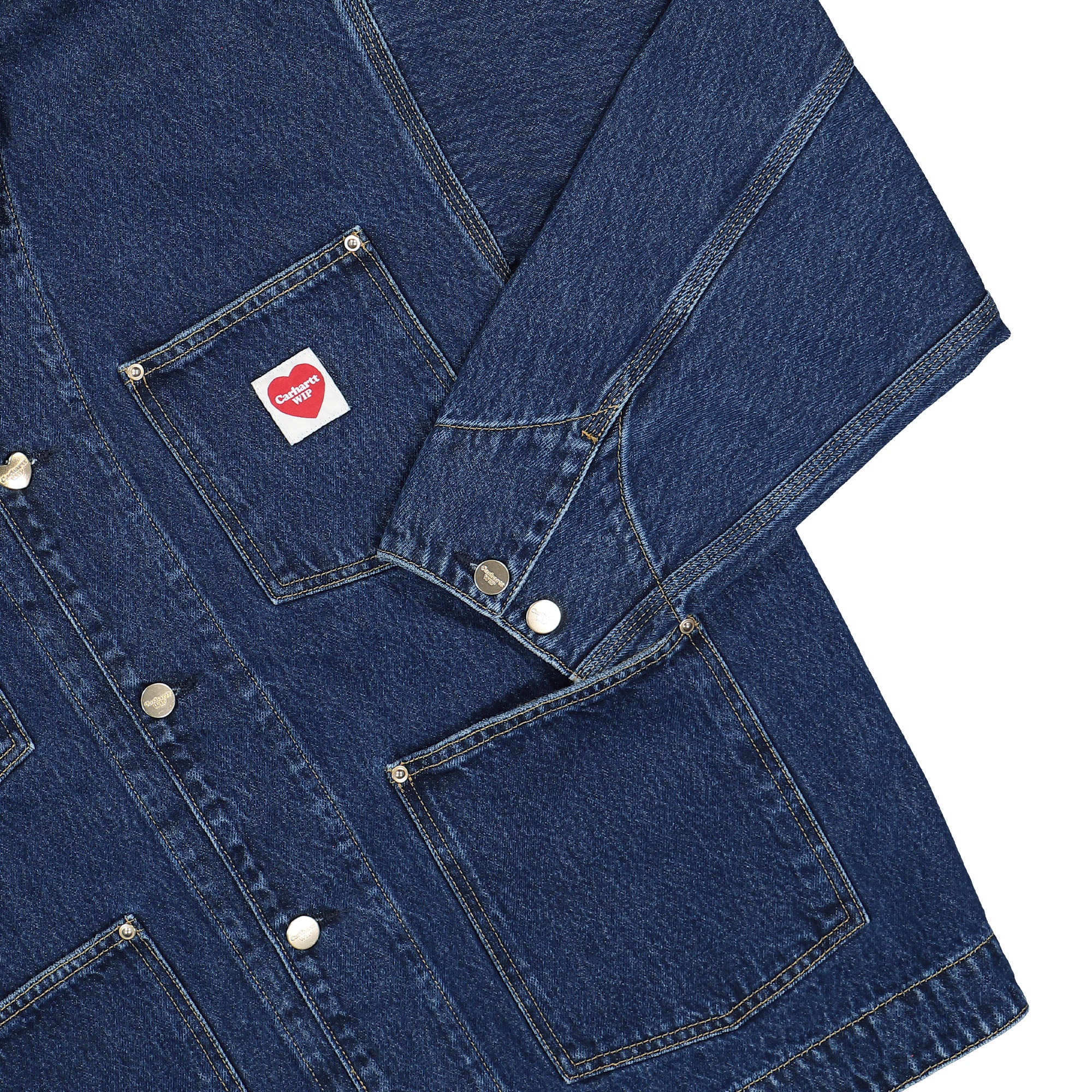 Carhartt WIP W Nash Jacket Blue Stone Washed Jackets Detail view 1 | Overkill
