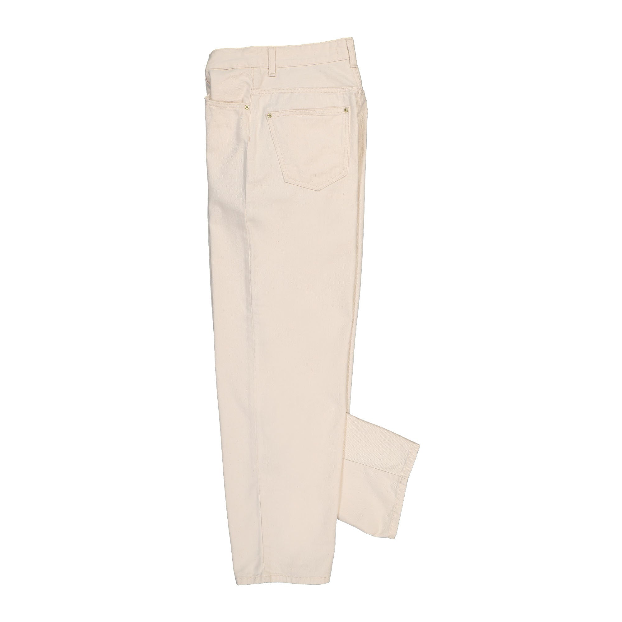 Carhartt WIP W Derby Pant Natural Rinsed Jeans Close-up | Overkill