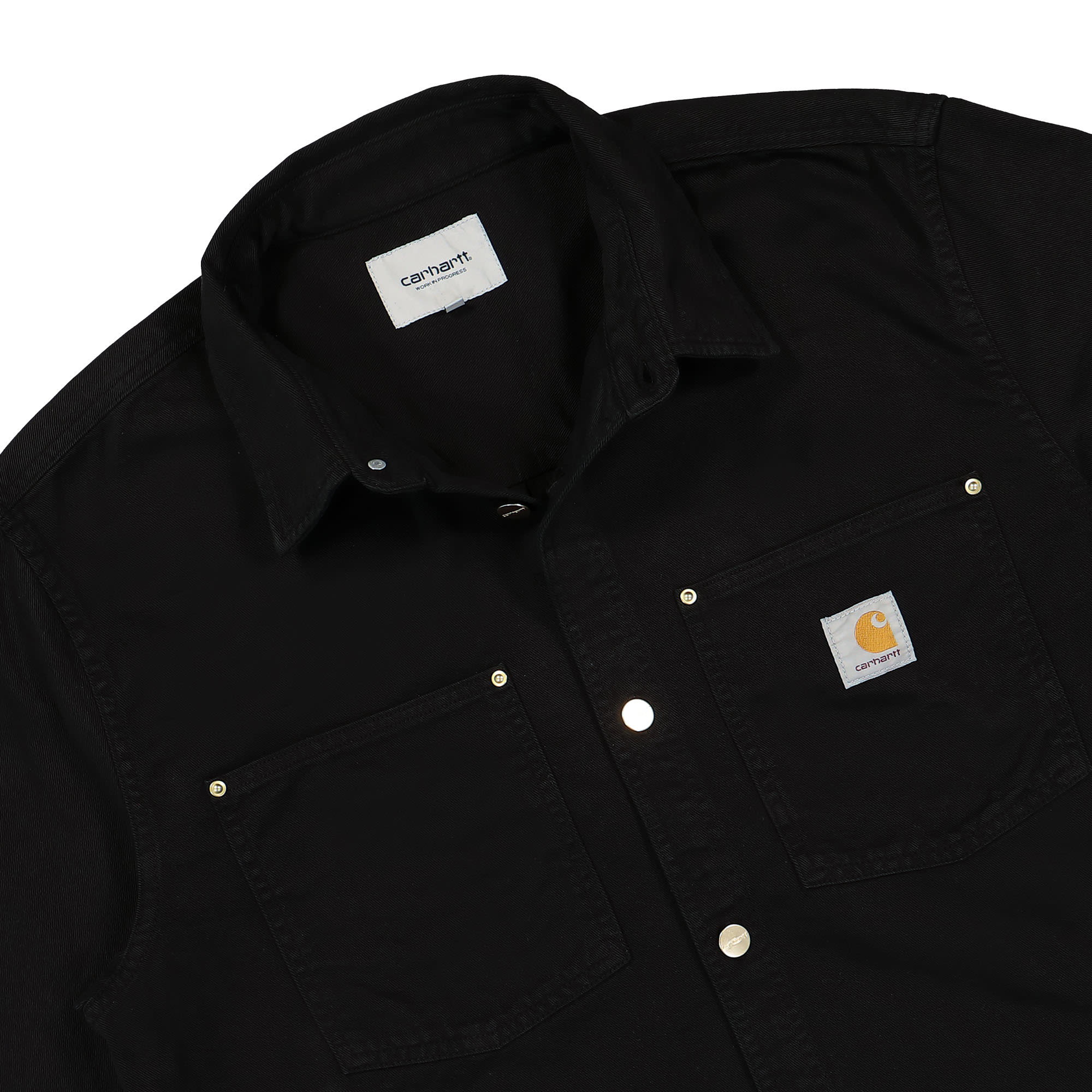 Carhartt WIP Derby Shirt Jacket Black Shirts Close-up | Overkill