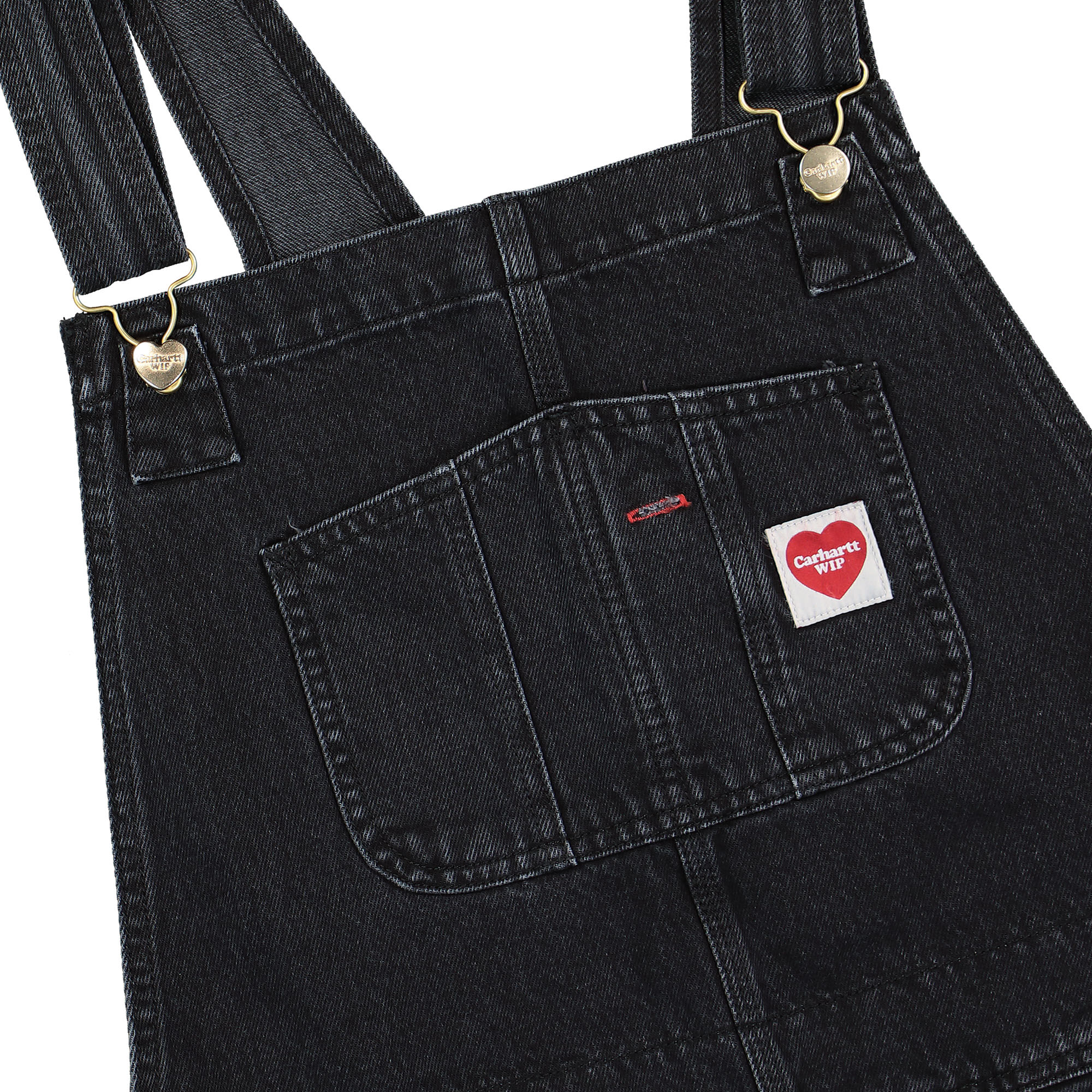 Carhartt WIP W Nash Overall Straight Black Stone Washed Overalls Detail view 1 | Overkill