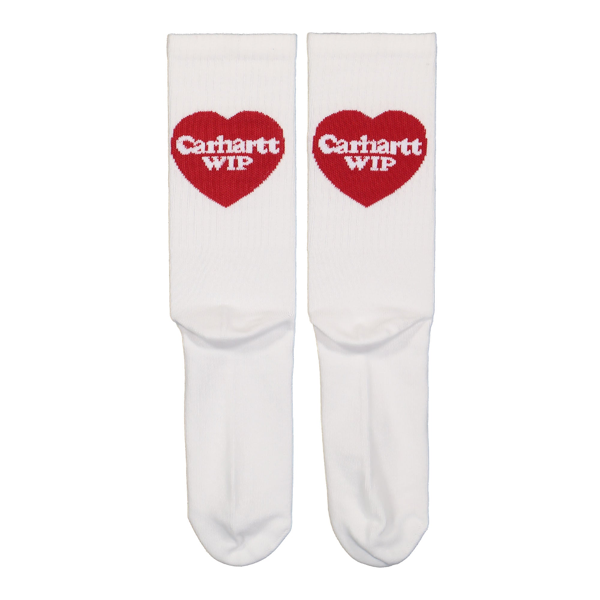 Carhartt WIP Heart Socks White Socks Close-up | Overkill