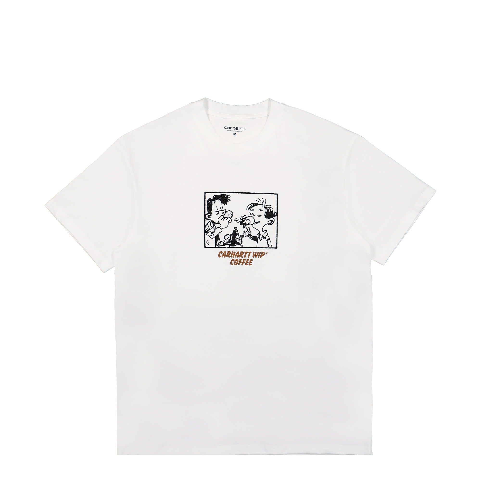 Carhartt WIP S/S Carhartt WIP Coffee T-Shirt White T-Shirts I032119.02.XX.03 | Overkill