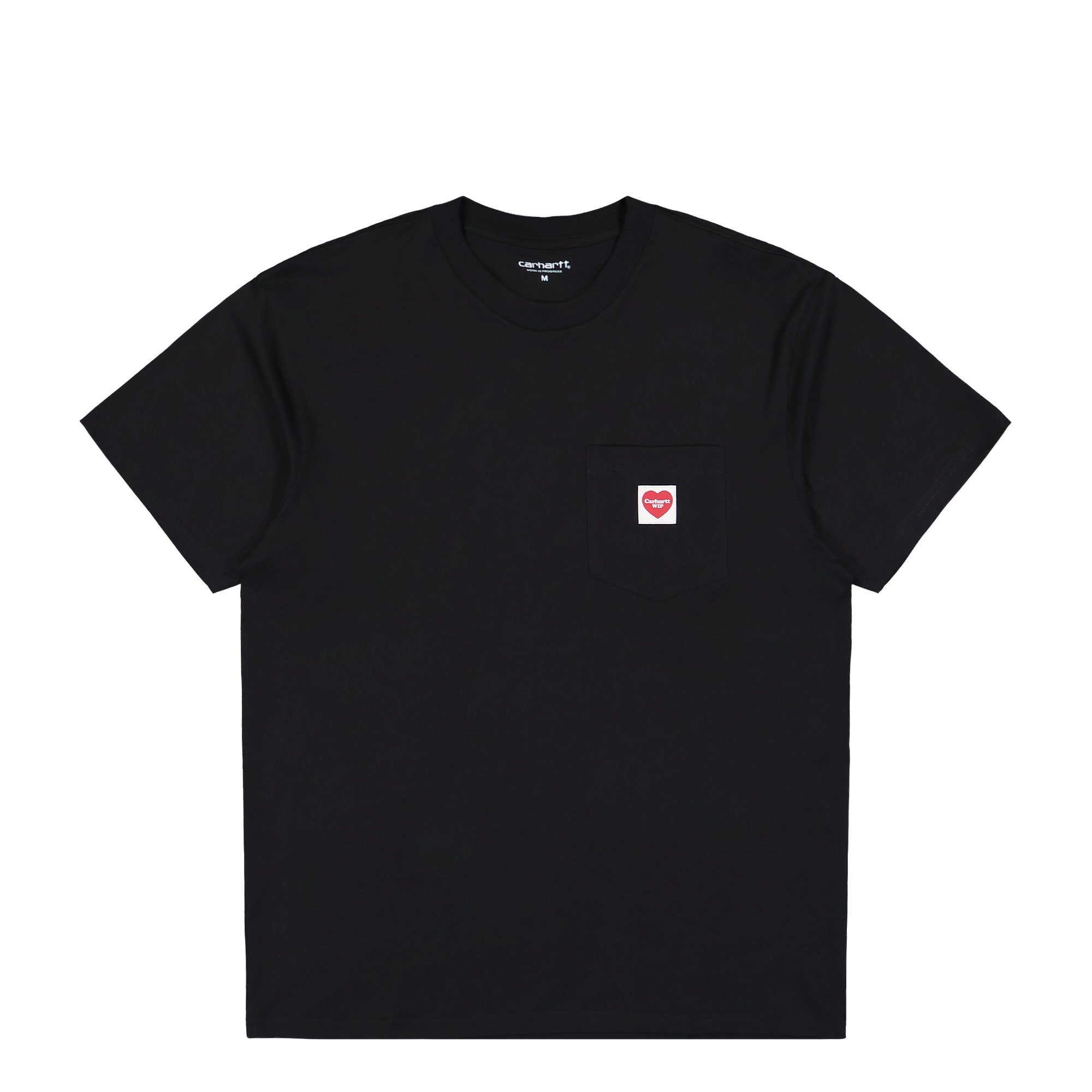 Carhartt WIP S/S Pocket Heart T-Shirt Black / Red T-Shirts I032128.1V2.XX.03 | Overkill
