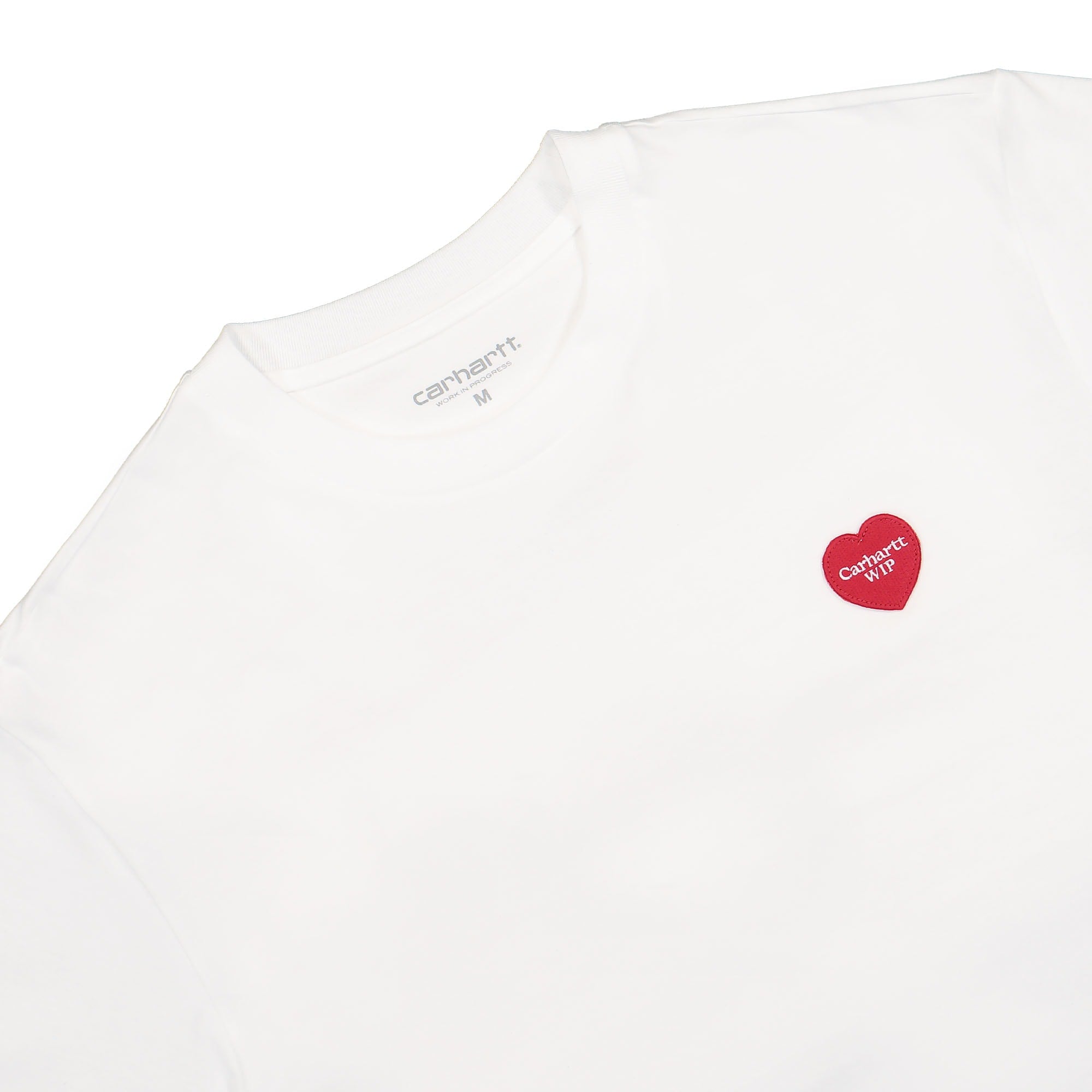 Carhartt WIP W S/S Double Heart T-Shirt White T-Shirts Material | Overkill
