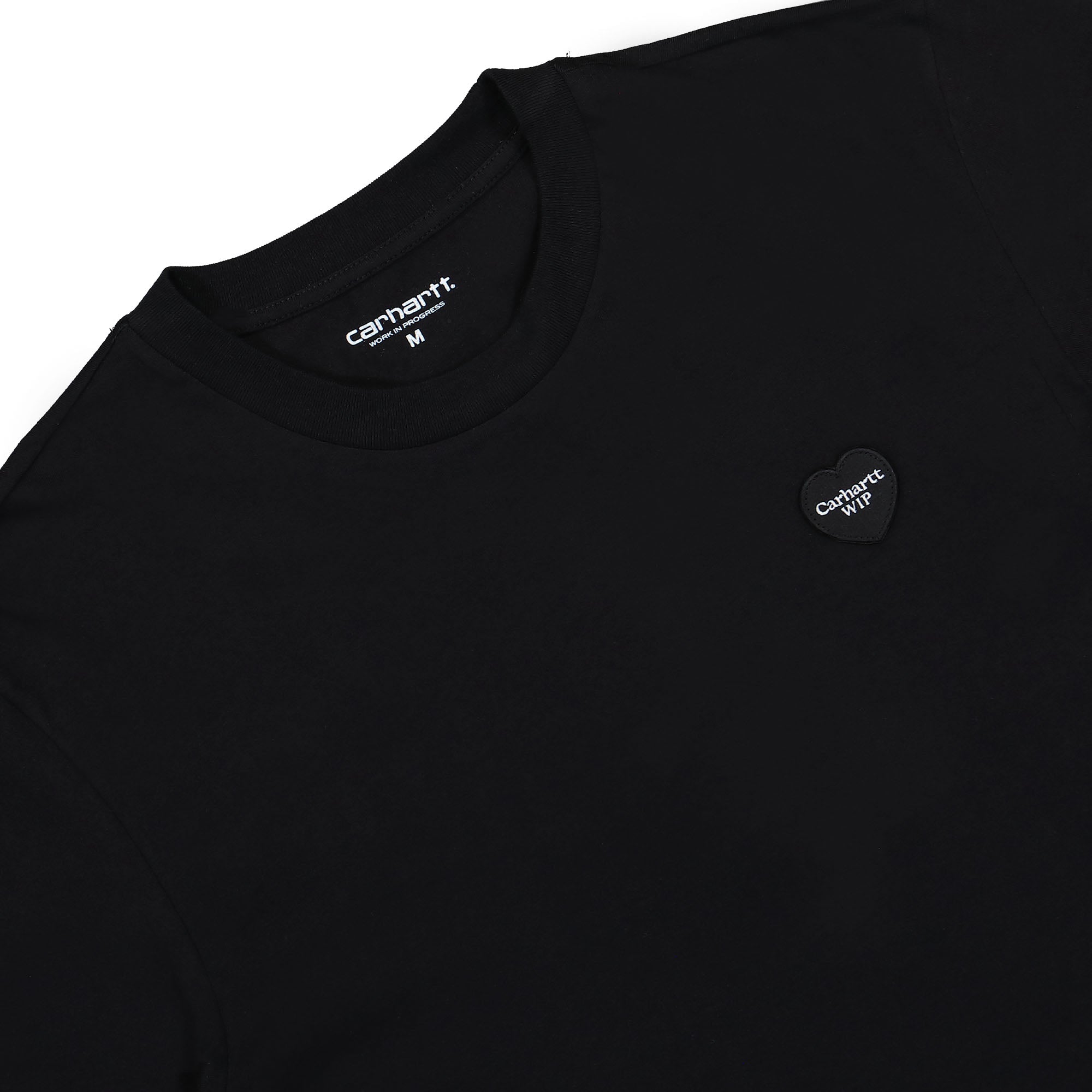 Carhartt WIP W S/S Double Heart T-Shirt Black T-Shirts Material | Overkill