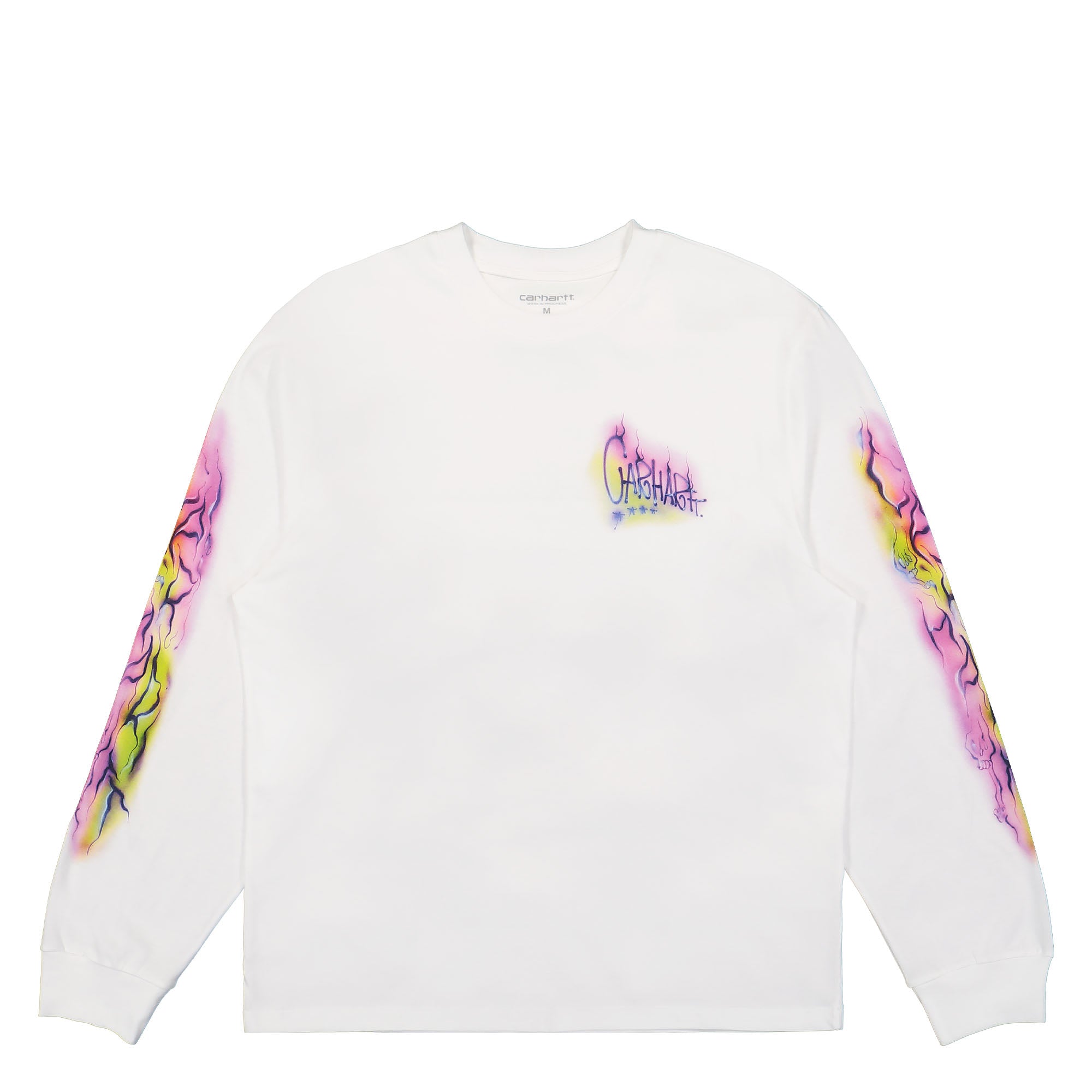 Carhartt WIP W L/S Babybrush Grin T-Shirt White Longsleeves I032144.02.XX.03 | Overkill