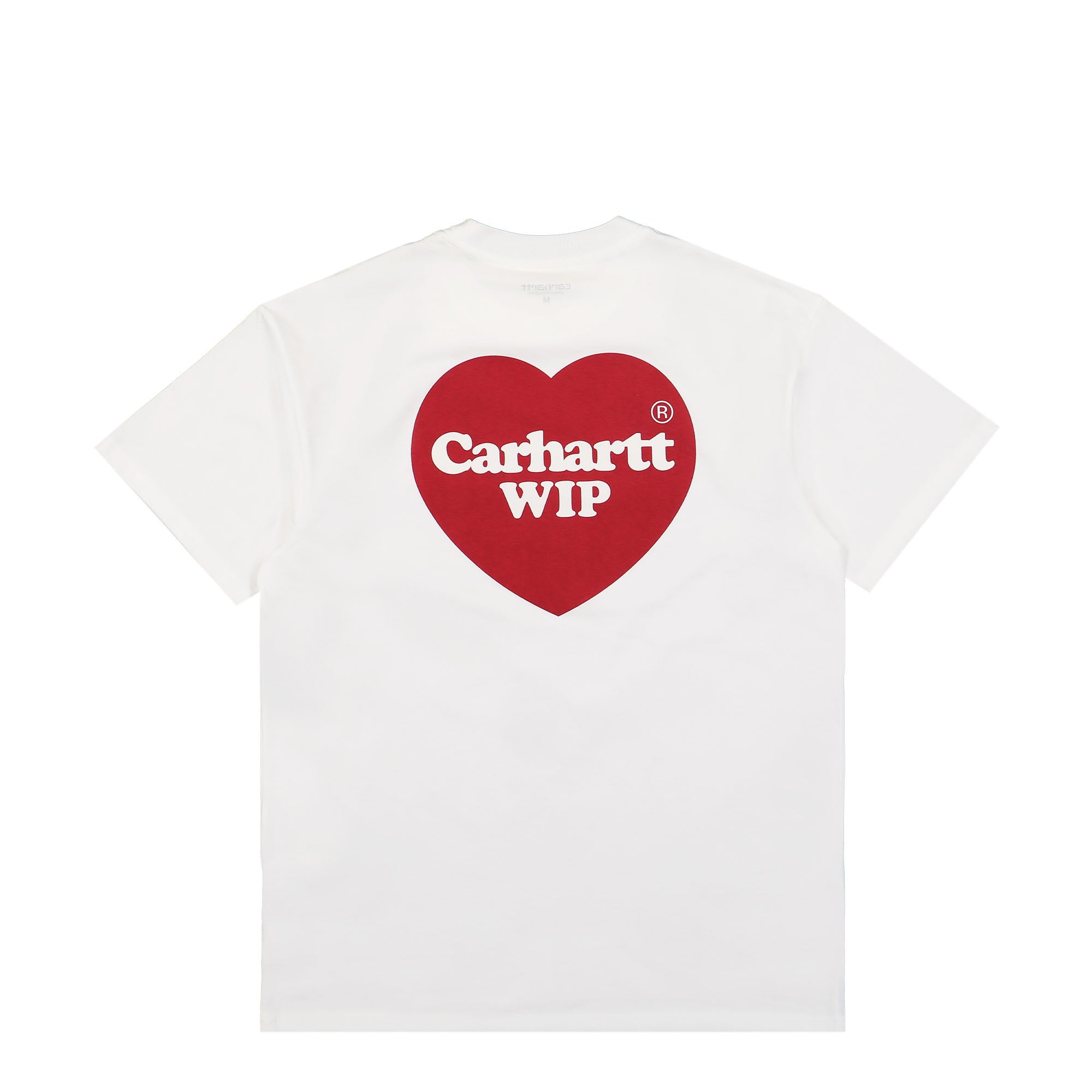 Carhartt WIP S/S Double Heart T-Shirt White T-Shirts Close-up | Overkill