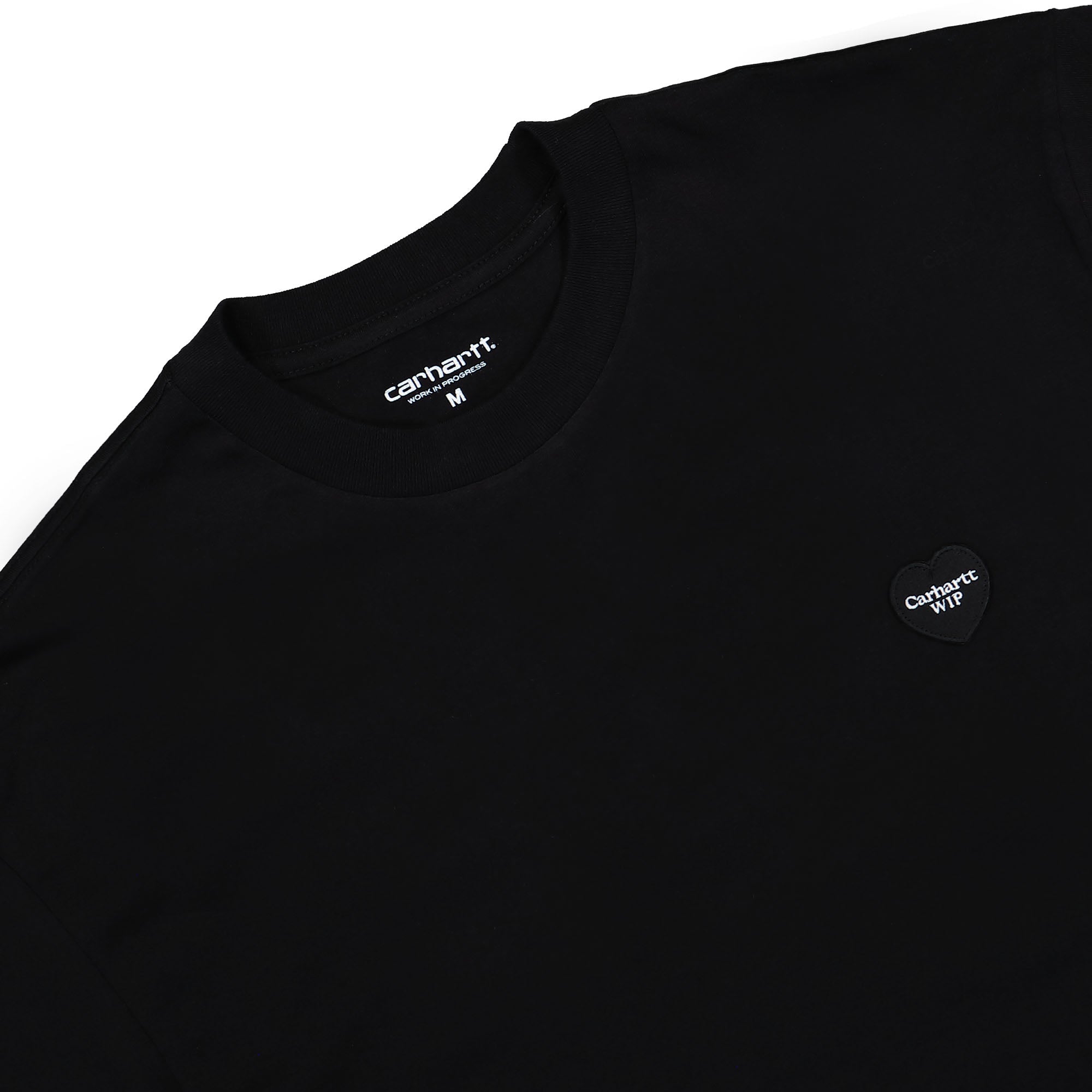 Carhartt WIP S/S Double Heart T-Shirt Black T-Shirts Material | Overkill