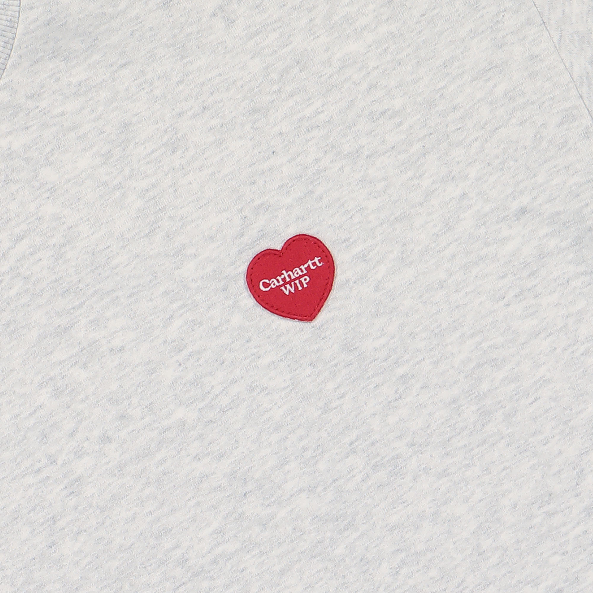 Carhartt WIP W Heart Patch Sweat Ash Heather Sweatshirts Detailfoto | Overkill