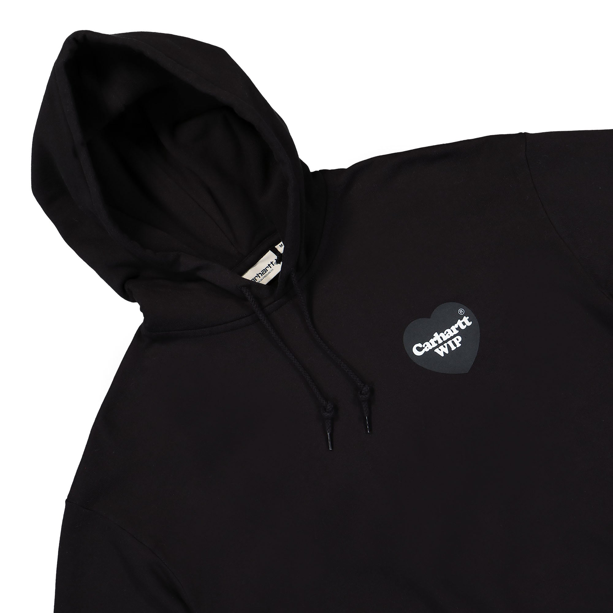 Carhartt WIP W Hooded Heart Sweat Black Hoodies Material | Overkill