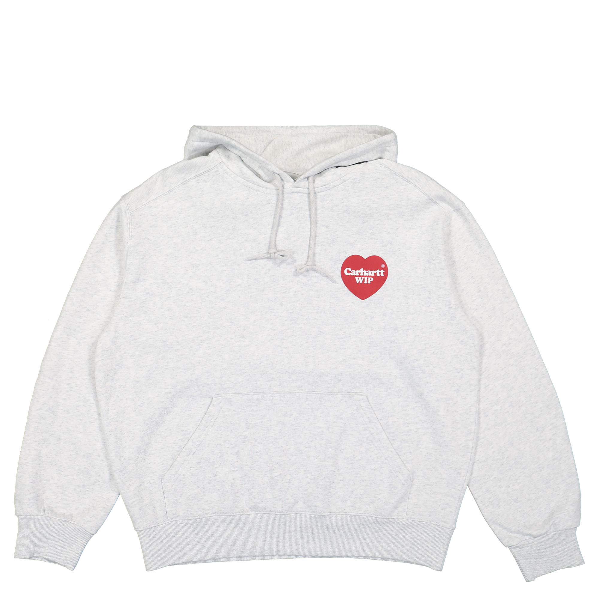Carhartt WIP Hooded Heart Sweat Ash Heather Hoodies I032168.482.XX.03 | Overkill