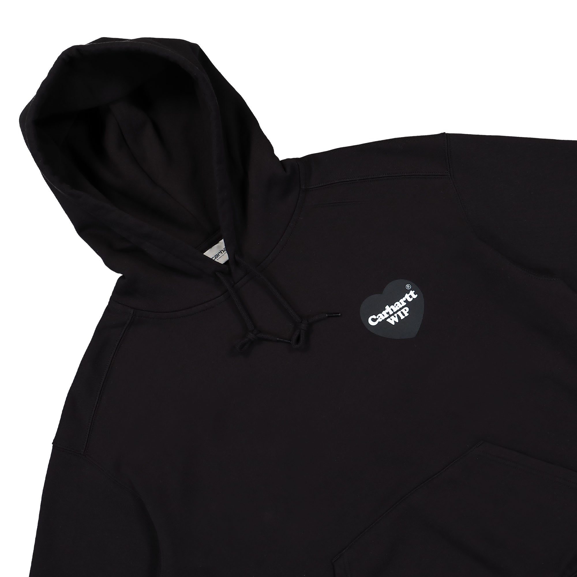 Carhartt WIP Hooded Heart Sweat Black Hoodies Material | Overkill