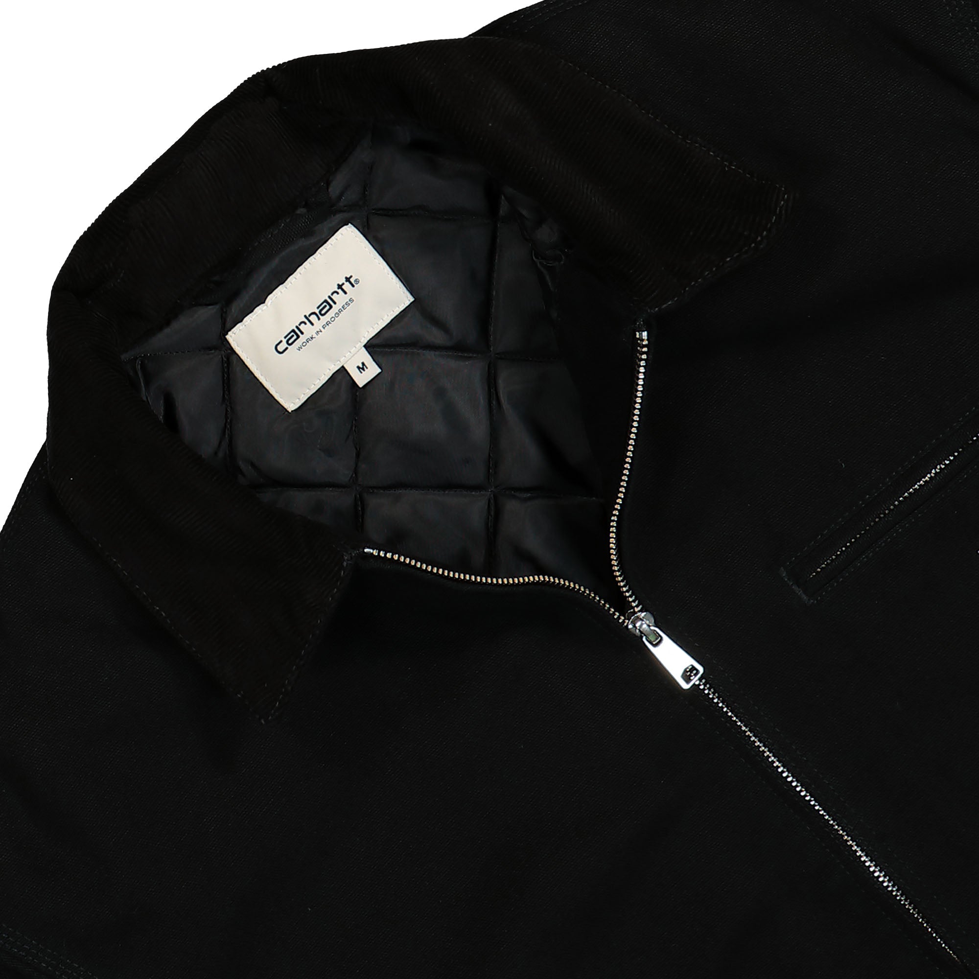 Carhartt WIP W OG Detroit Jacket Black / Black Rinsed Jackets Close-up | Overkill