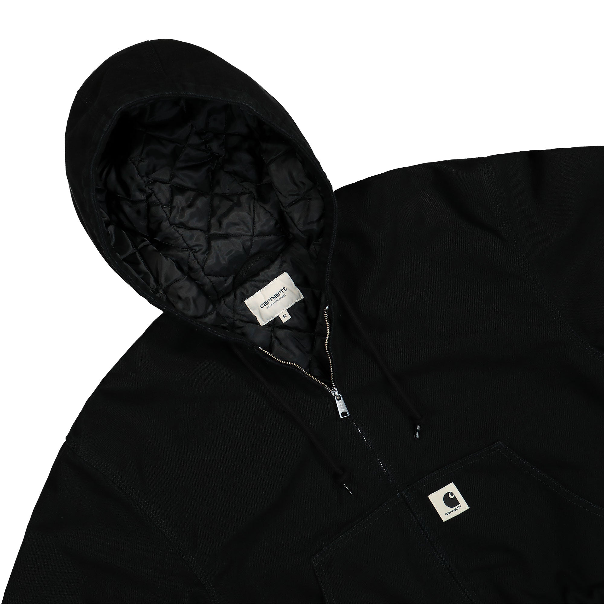Carhartt WIP W OG Active Jacket Black Rinsed Jackets Close-up | Overkill