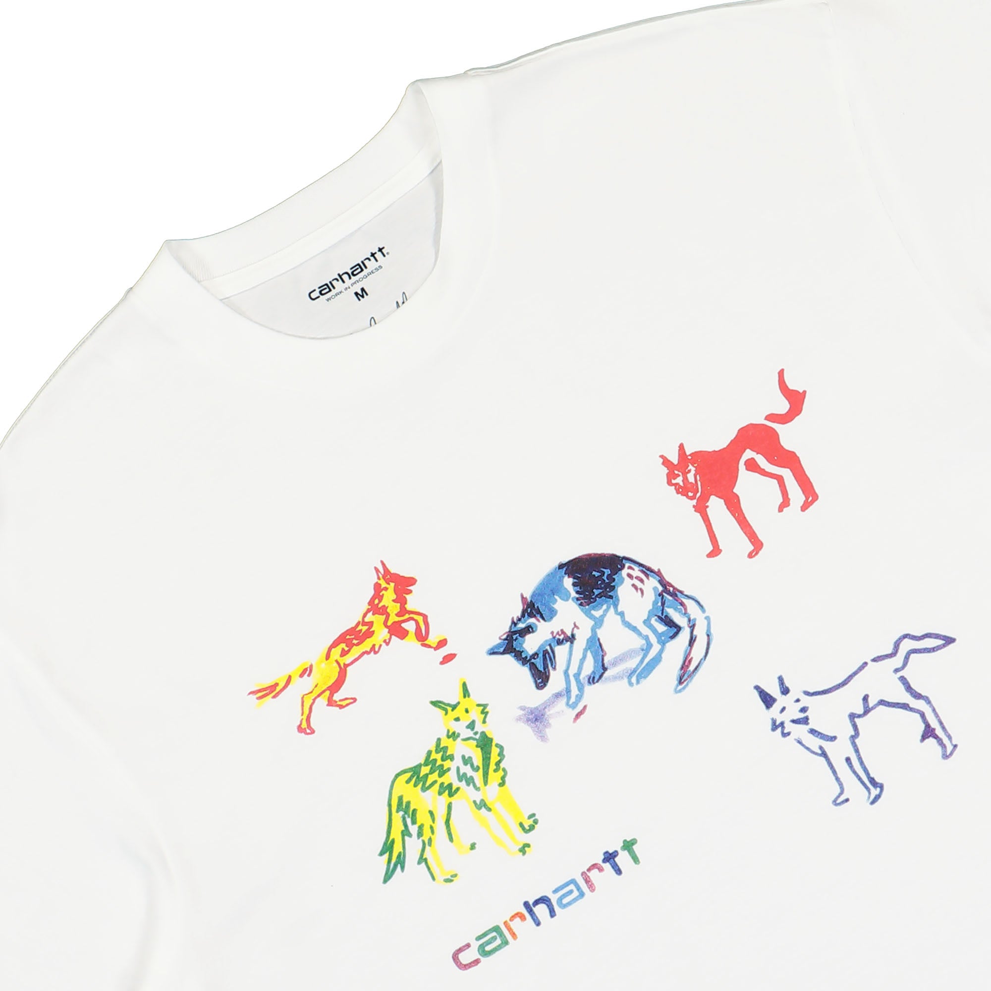 Carhartt WIP S/S Ollie Mac Huskies T-Shirt White T-Shirts Close-up | Overkill