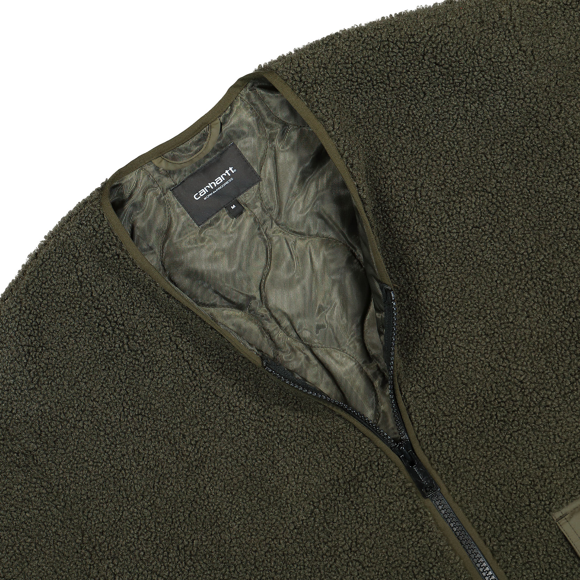 Carhartt WIP Devin Liner Jacket Cypress Fleece Jackets Close-up | Overkill
