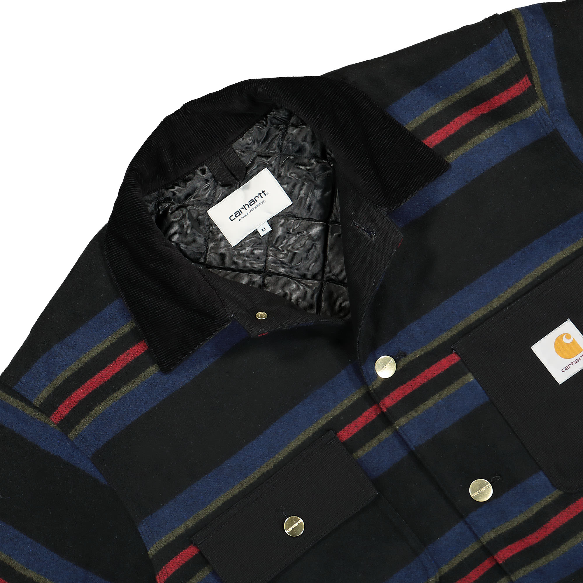 Carhartt WIP Oregon Jacket Starco Stripe, Black Jackets Close-up | Overkill